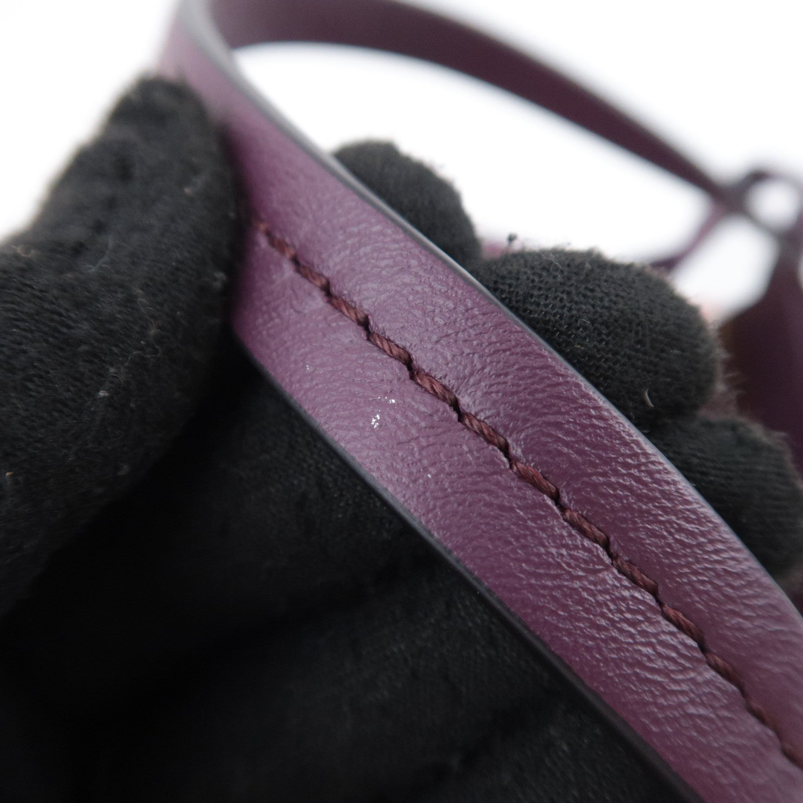 Salvatore Ferragamo Gancini Leopard Nylon Tote Bag Purple Black