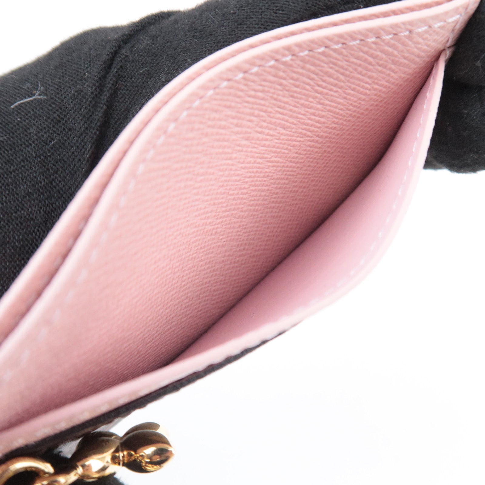 Louis Vuitton Monogram Porte Carte LV Charm Card Case M82739