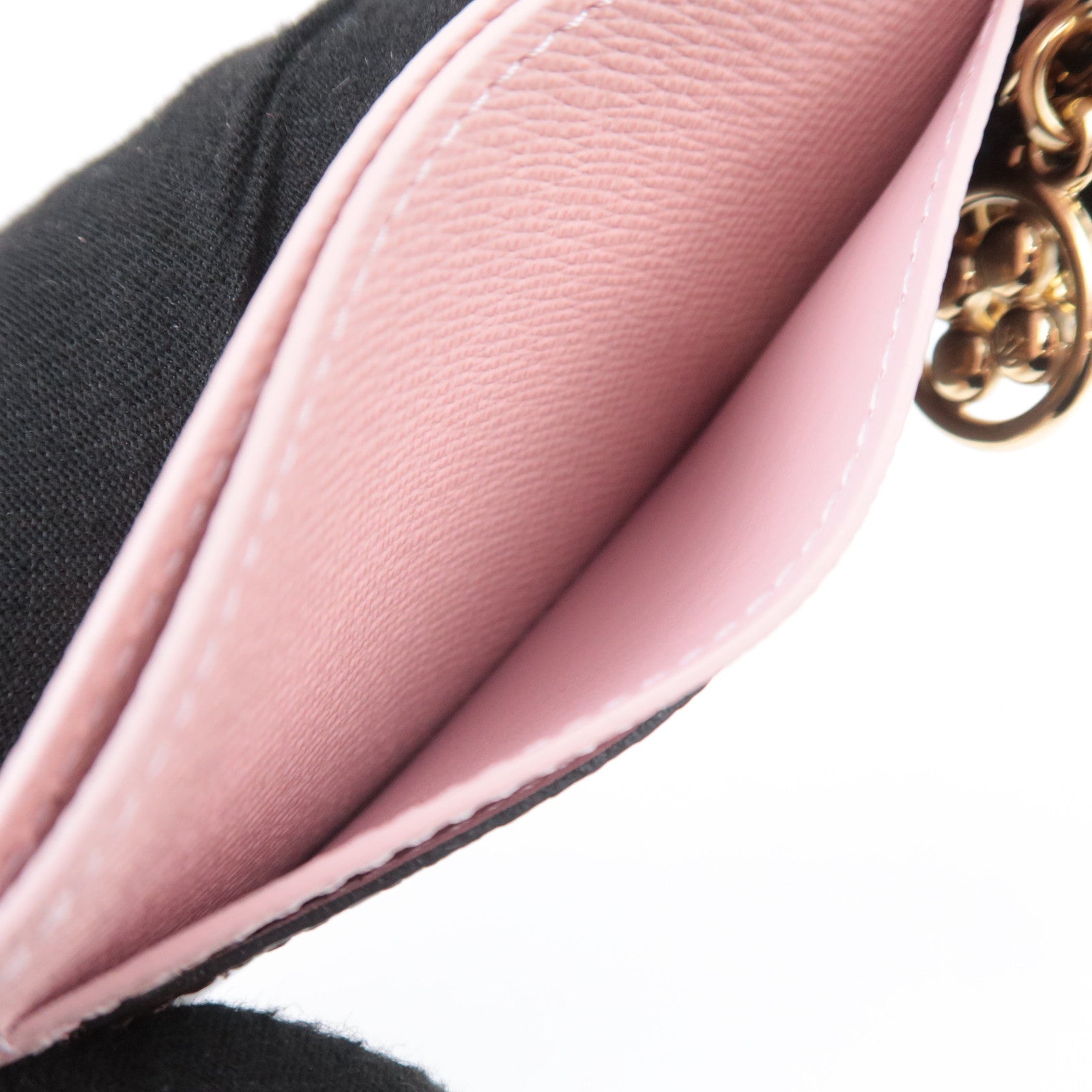 Louis Vuitton Monogram Porte Carte LV Charm Card Case M82739