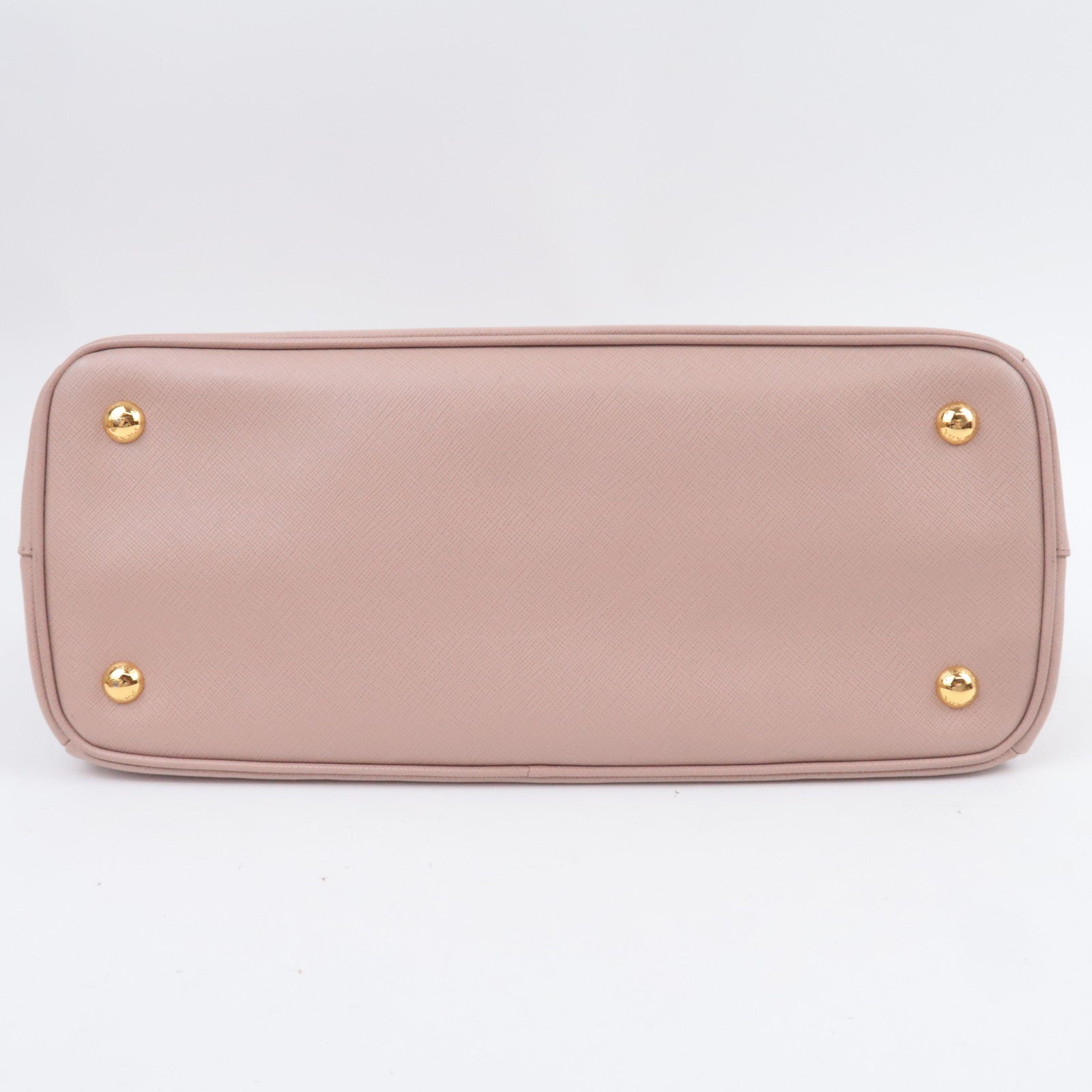 PRADA Galleria Saffiano 2Way Handbag Pink Beige