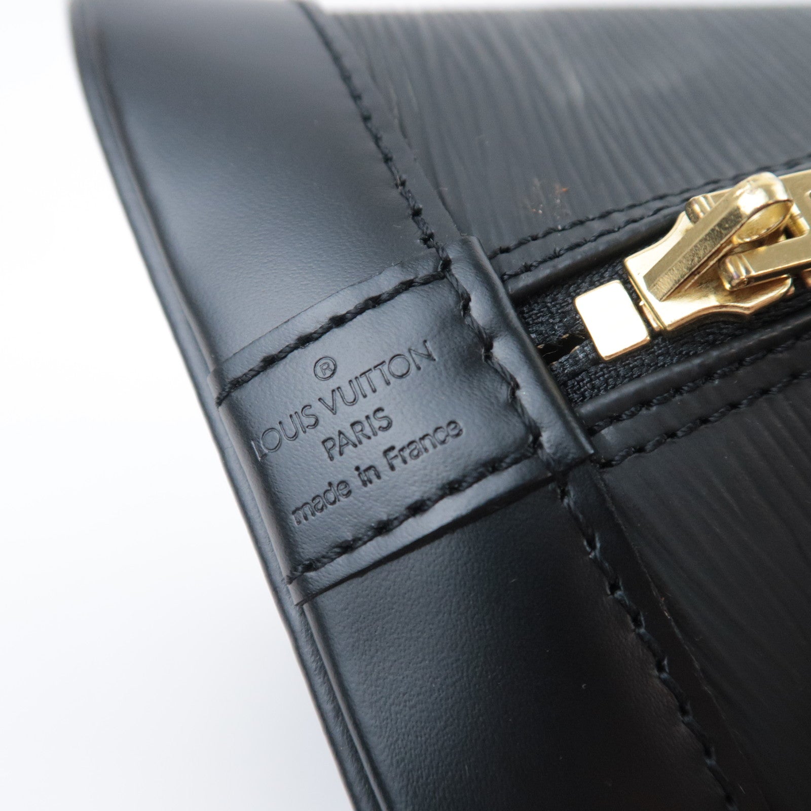 Louis Vuitton Epi Alma Handbag Noir M52142