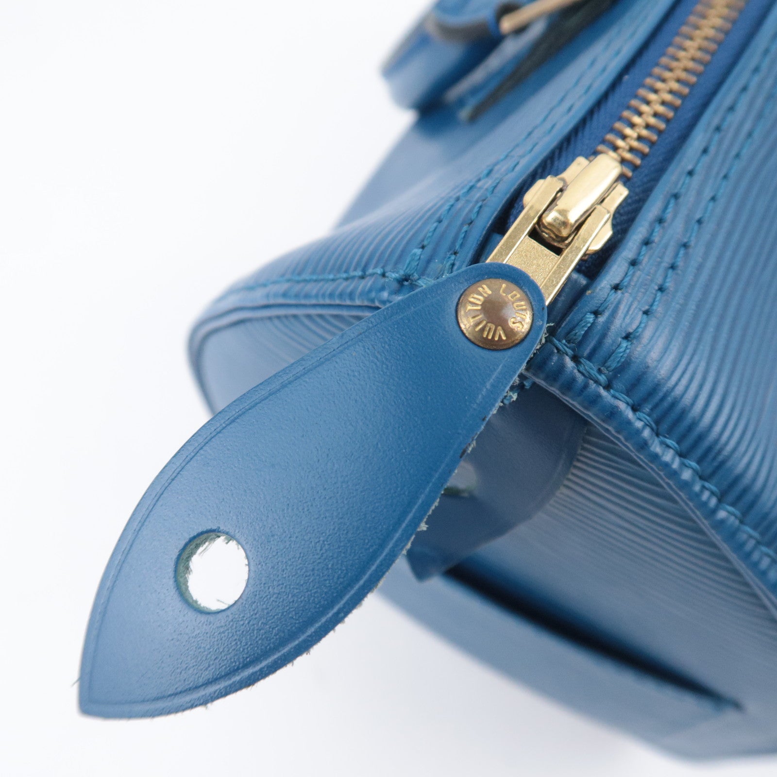 Louis Vuitton Epi Speedy 25 Handbag Toledo Blue M43015