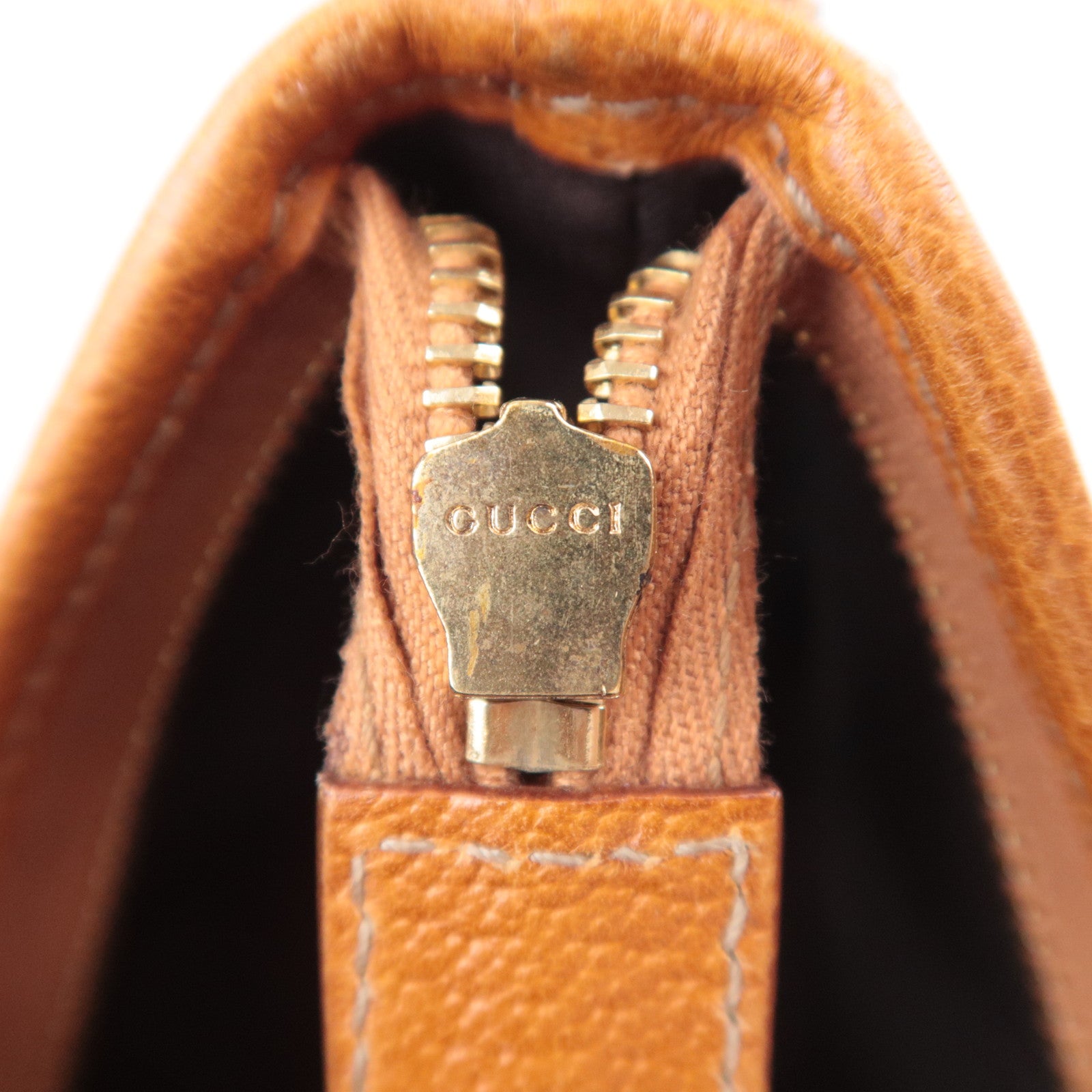 GUCCI Abby GG Canvas Shoulder Bag Brown 130738