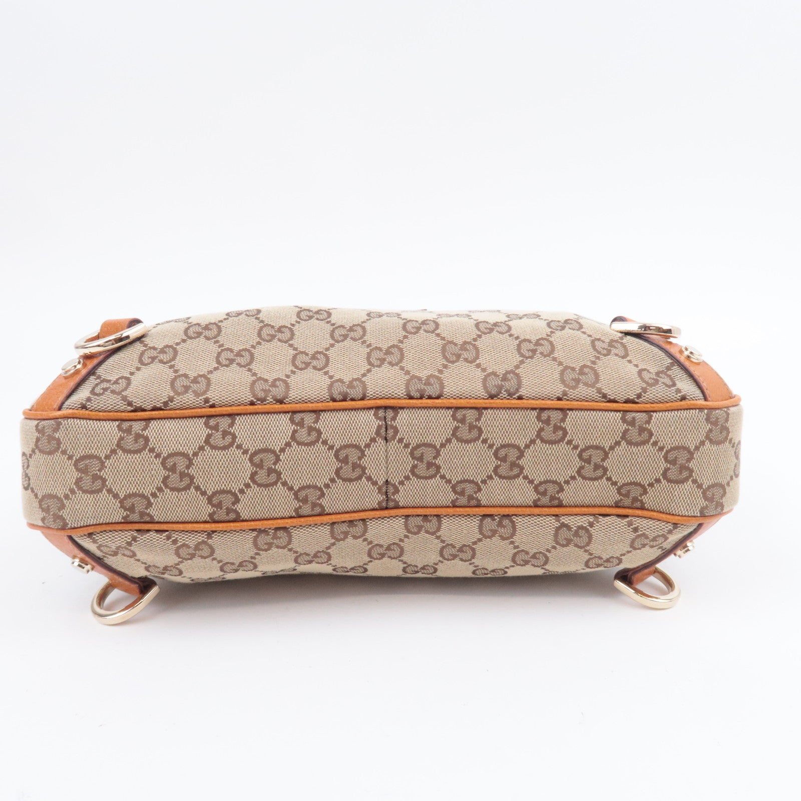 GUCCI Abby GG Canvas Shoulder Bag Brown 130738