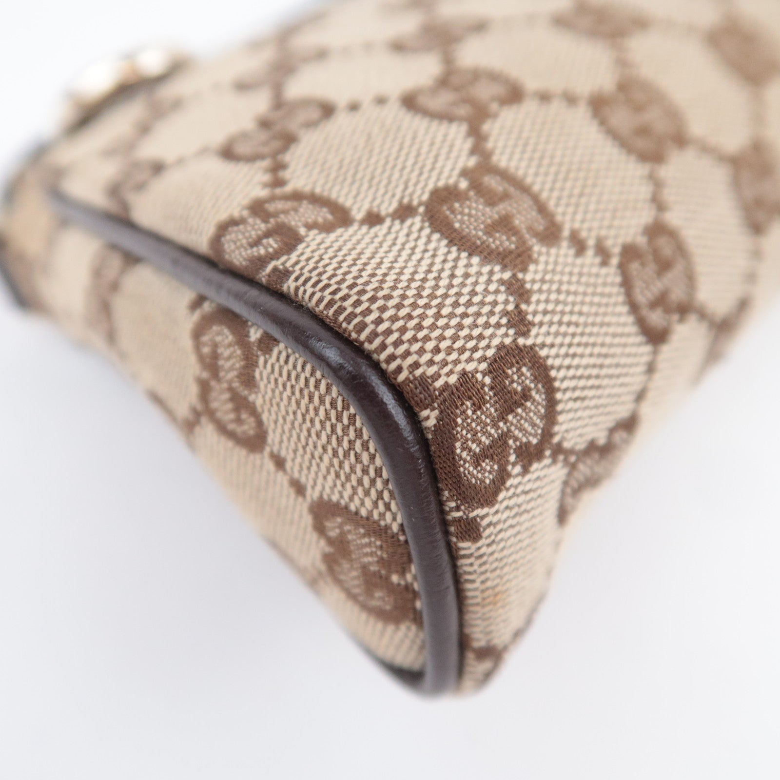 GUCCI Abby GG Canvas Handbag Brown 145750