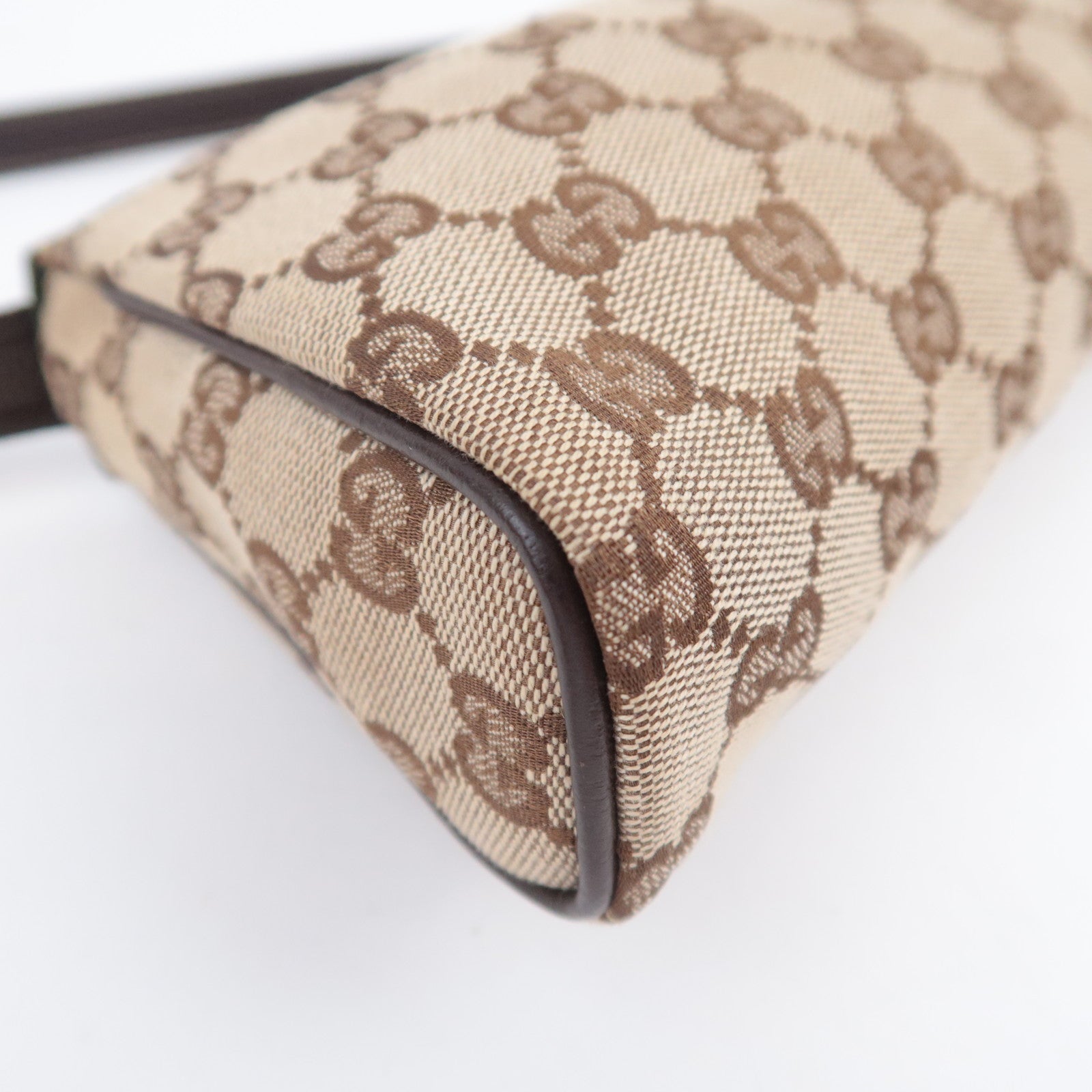 GUCCI Abby GG Canvas Handbag Brown 145750