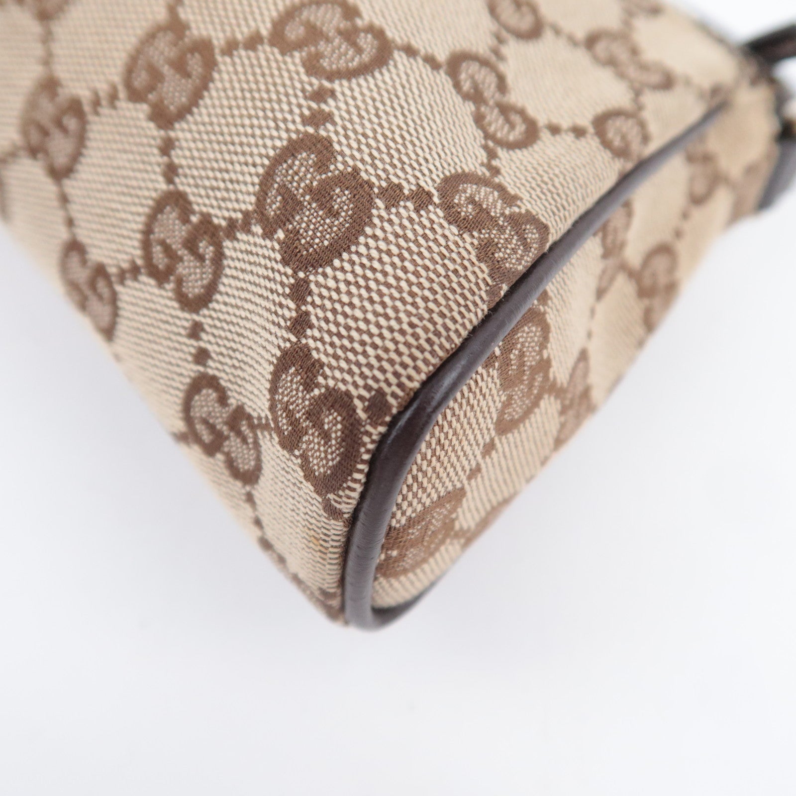 GUCCI Abby GG Canvas Handbag Brown 145750