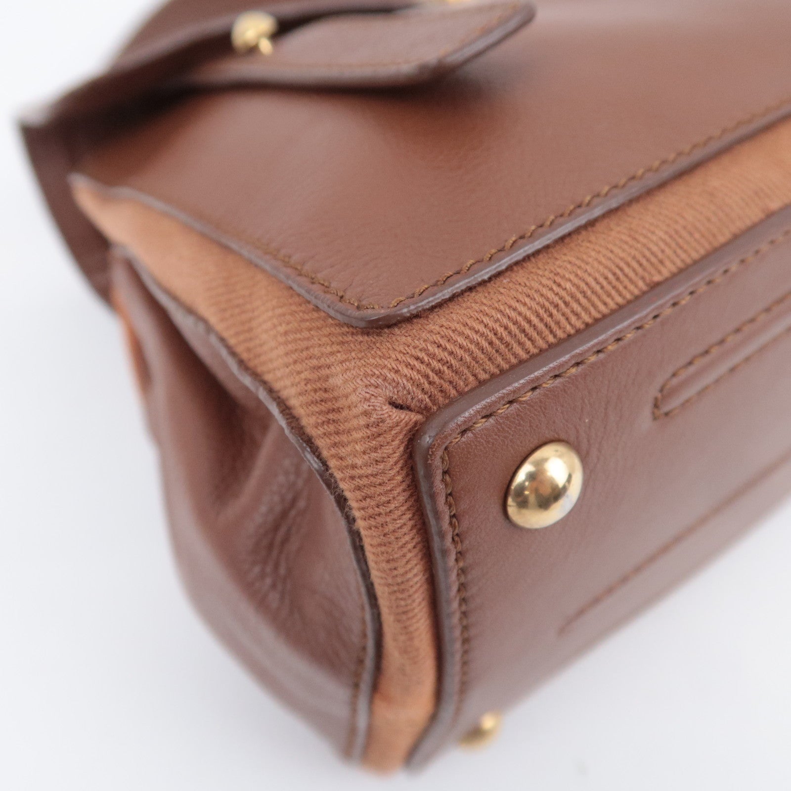 SAINT LAURENT YSL Muse Two 2Way Handbag Brown 283761