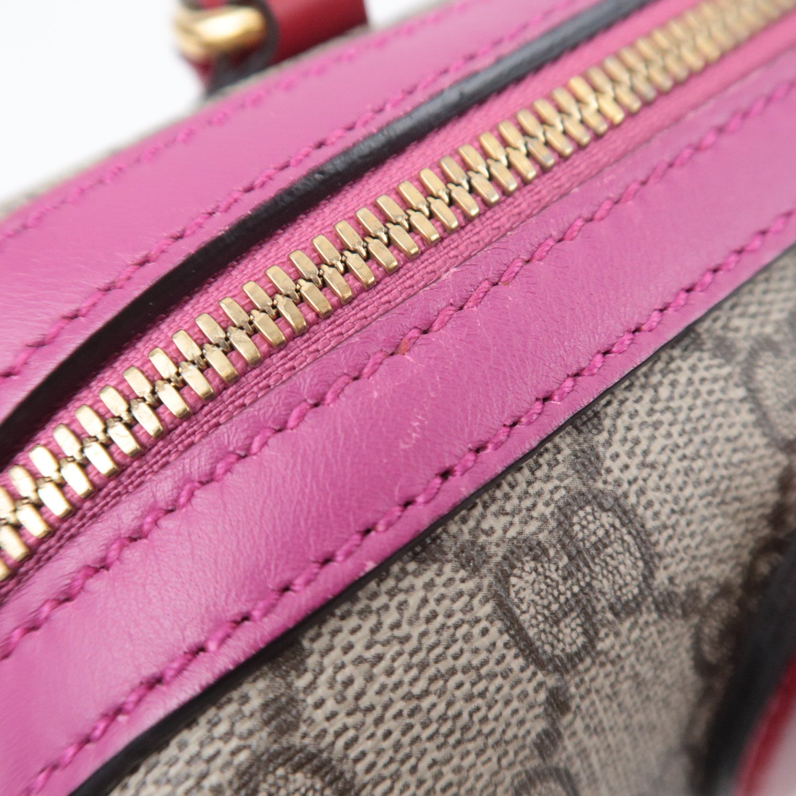 GUCCI 2Way GG Supreme Handbag Bag 409529
