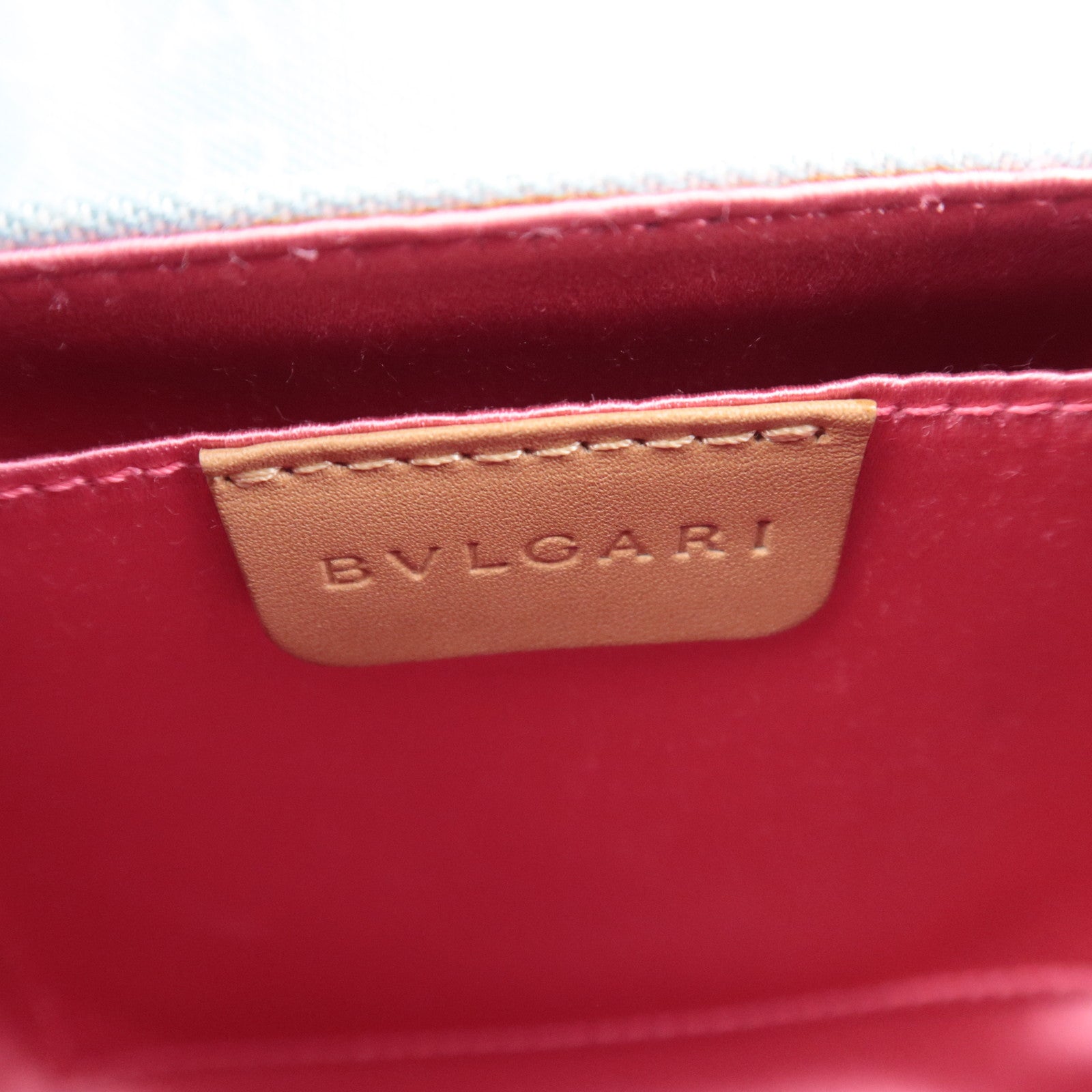 BVLGARI B-Zero1 Logo Mania Canvas Barrel Bag Light Blue