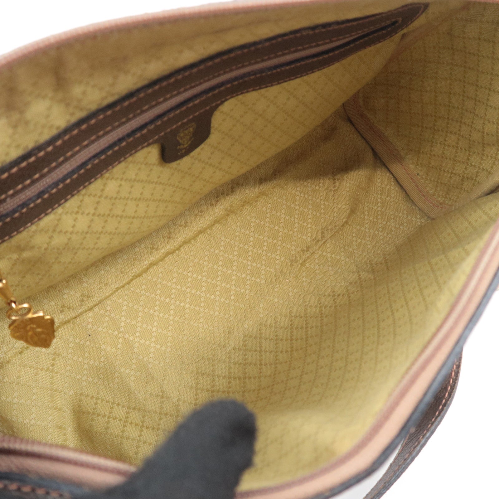 GUCCI Old Gucci GG Plus 2Way Handbag Beige