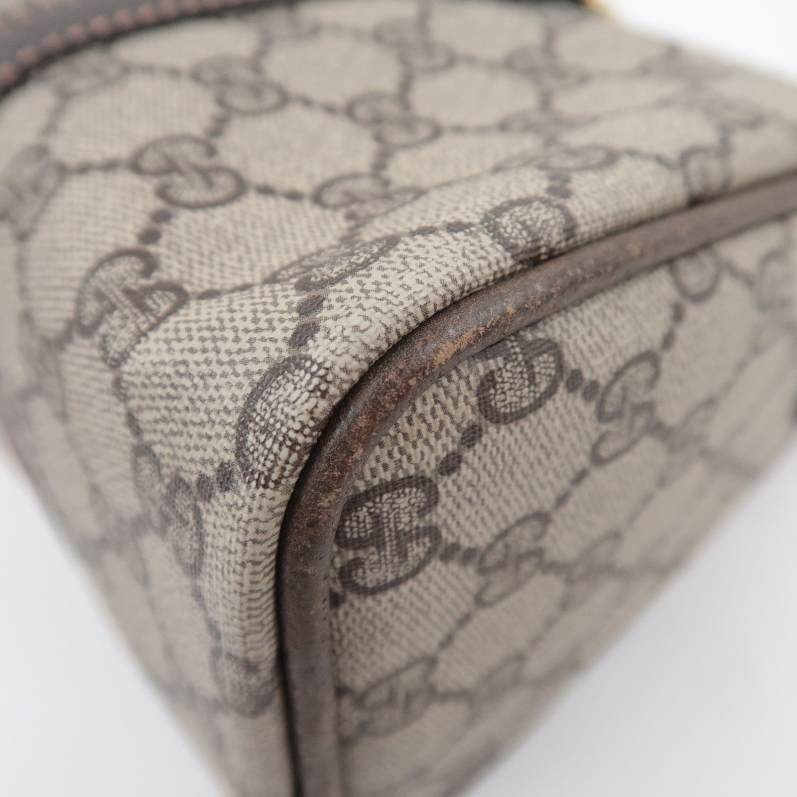 GUCCI Old Gucci GG Plus 2Way Handbag Beige