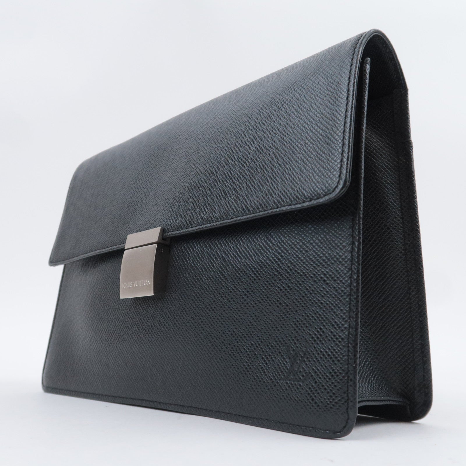 Louis Vuitton Taiga Selenga Clutch Bag Ardoise M30782