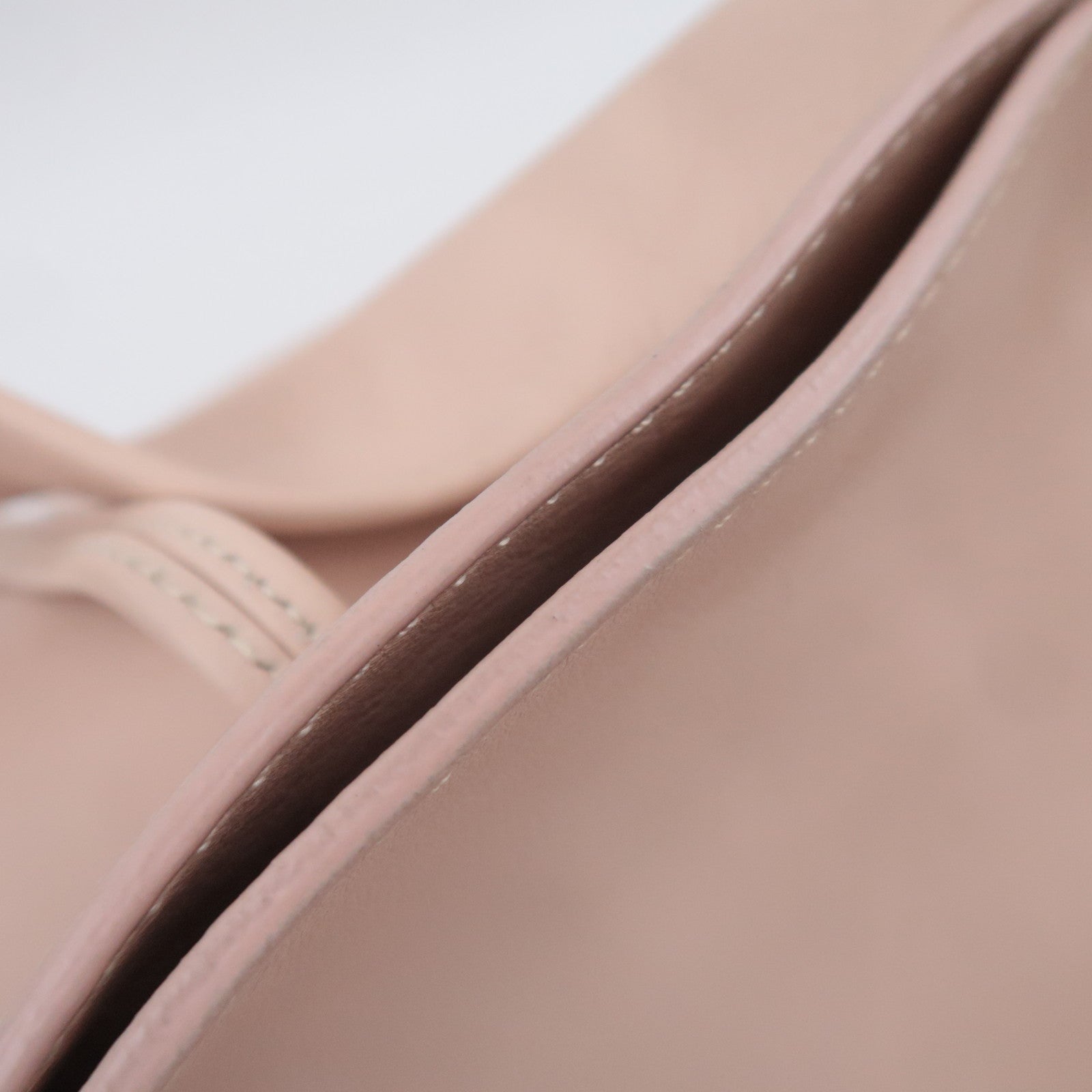 CELINE Bittersweet Leather Shoulder Bag Pink Beige