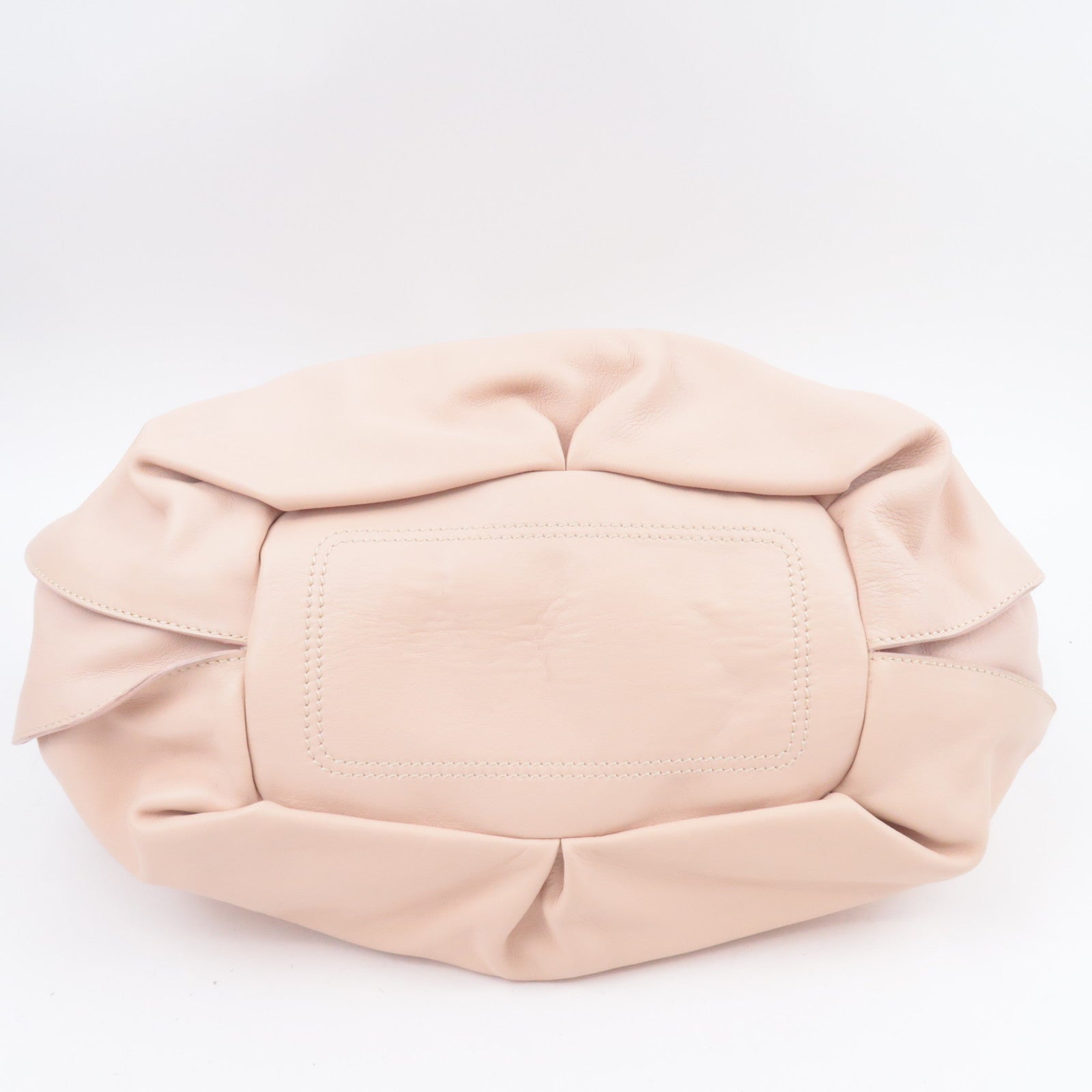 CELINE Bittersweet Leather Shoulder Bag Pink Beige