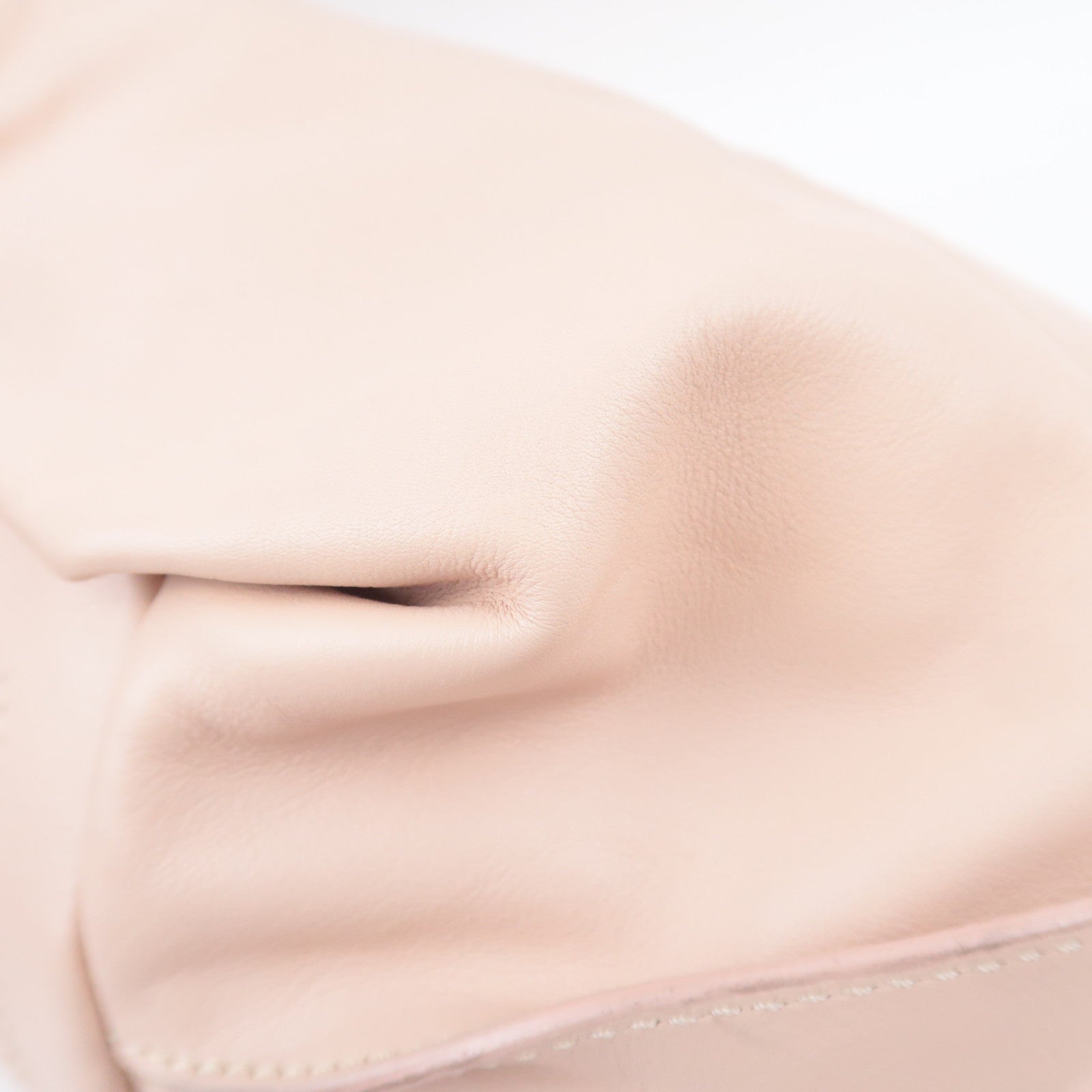 CELINE Bittersweet Leather Shoulder Bag Pink Beige