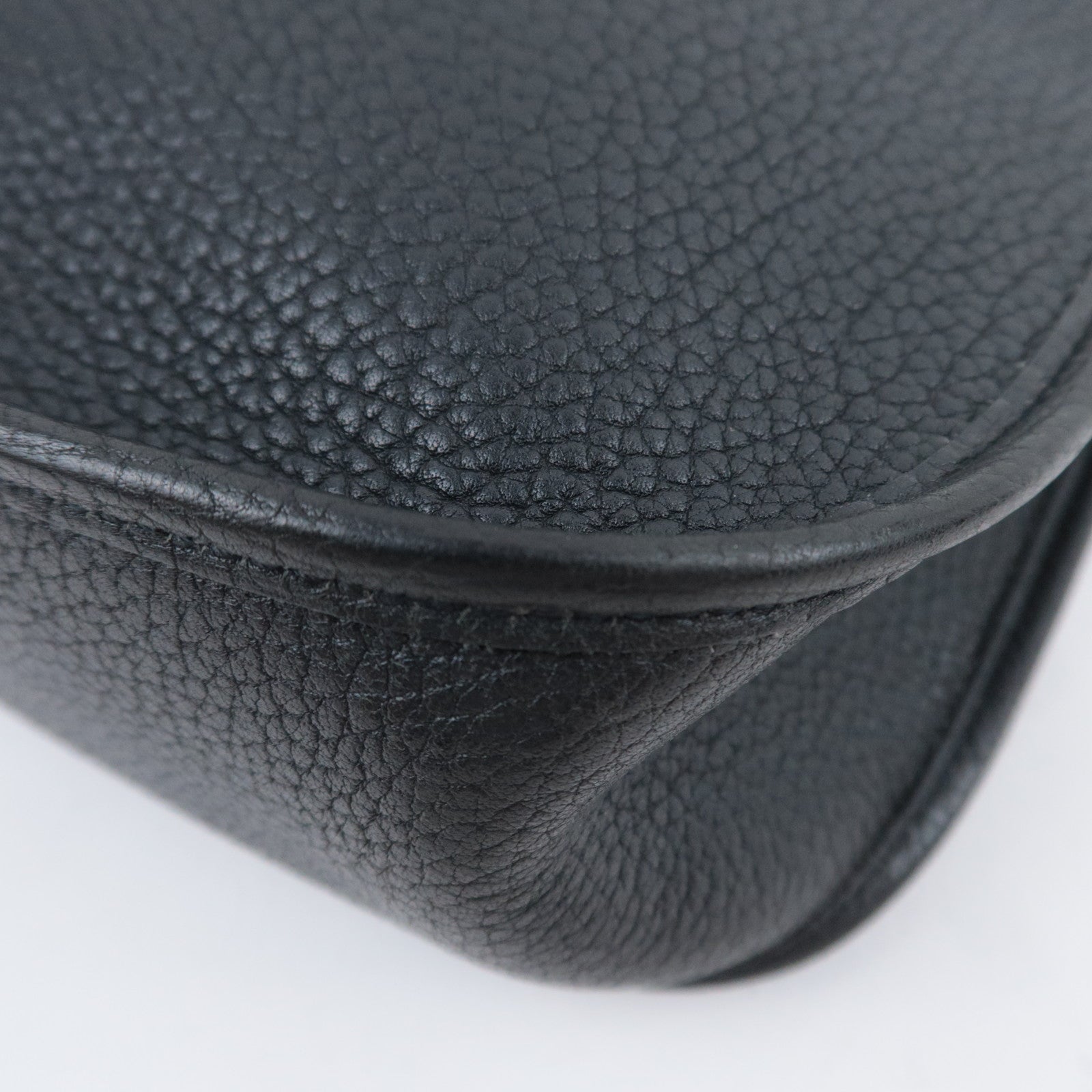 HERMES Evelyn 1 GM □O Stamp(2011) Taurillon Clemence Black