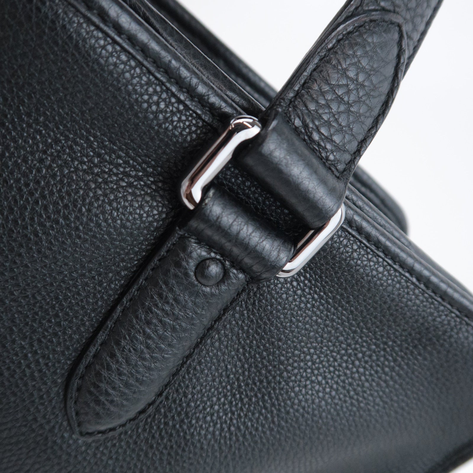 LOEWE 2Way Leather Handbag Black