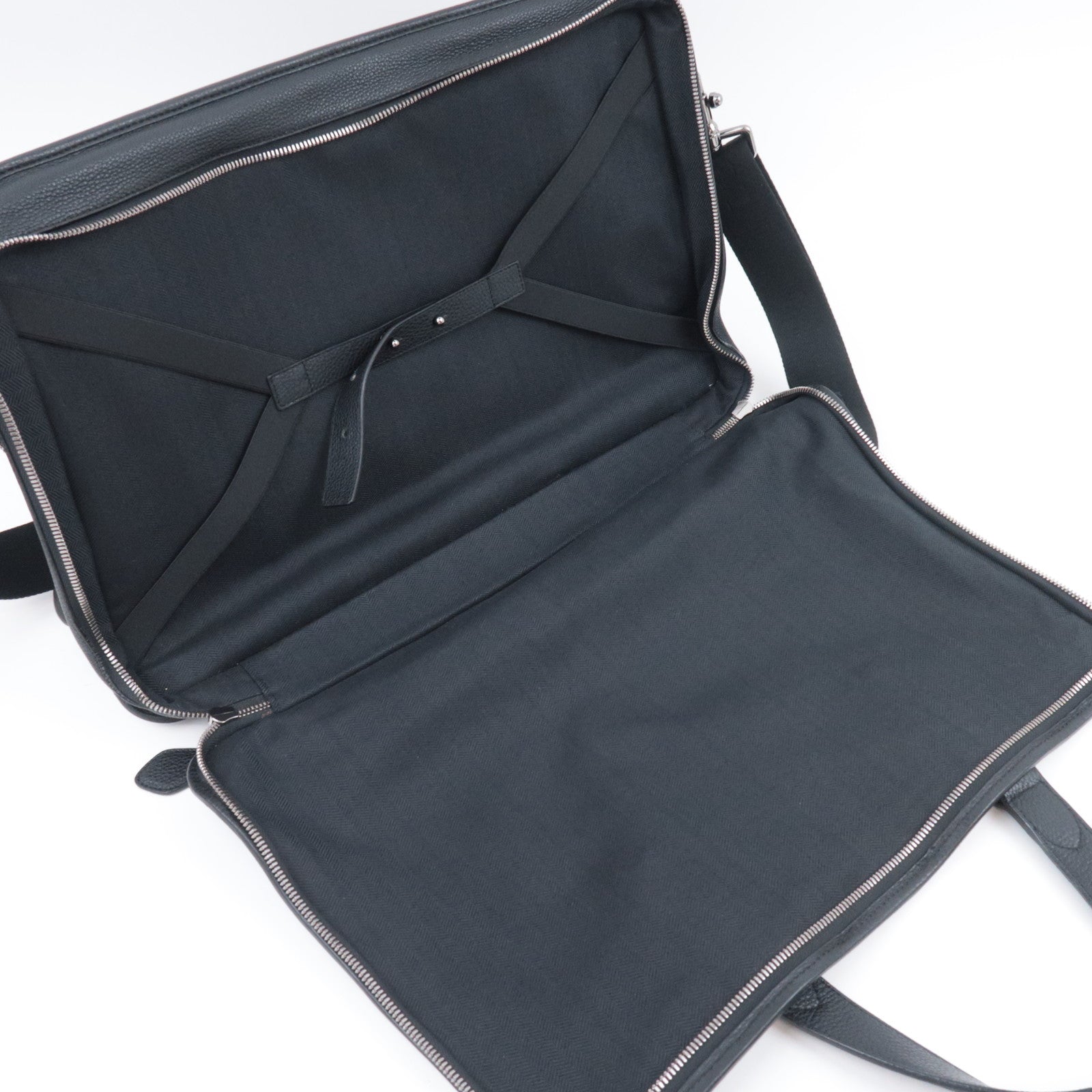 LOEWE 2Way Leather Handbag Black