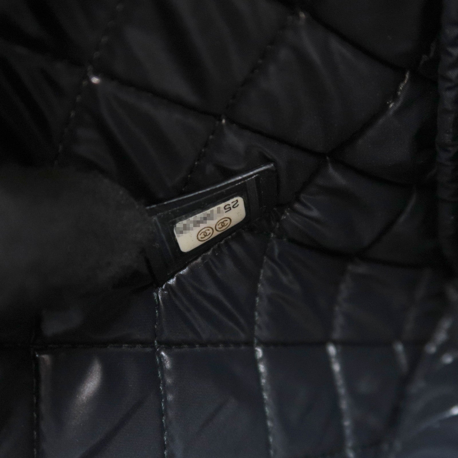 CHANEL Deauville Tweed Clutch Bag Gray