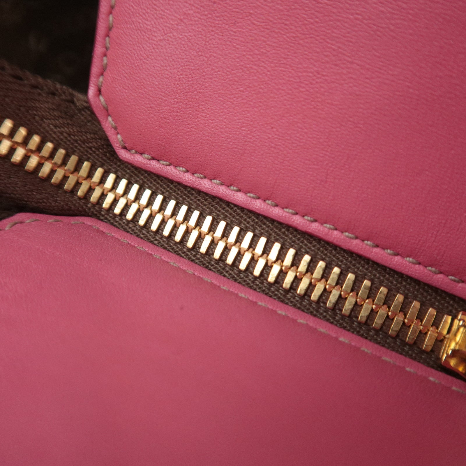 PRADA Logo Jacquard Shoulder Bag Beige Pink 1BE021