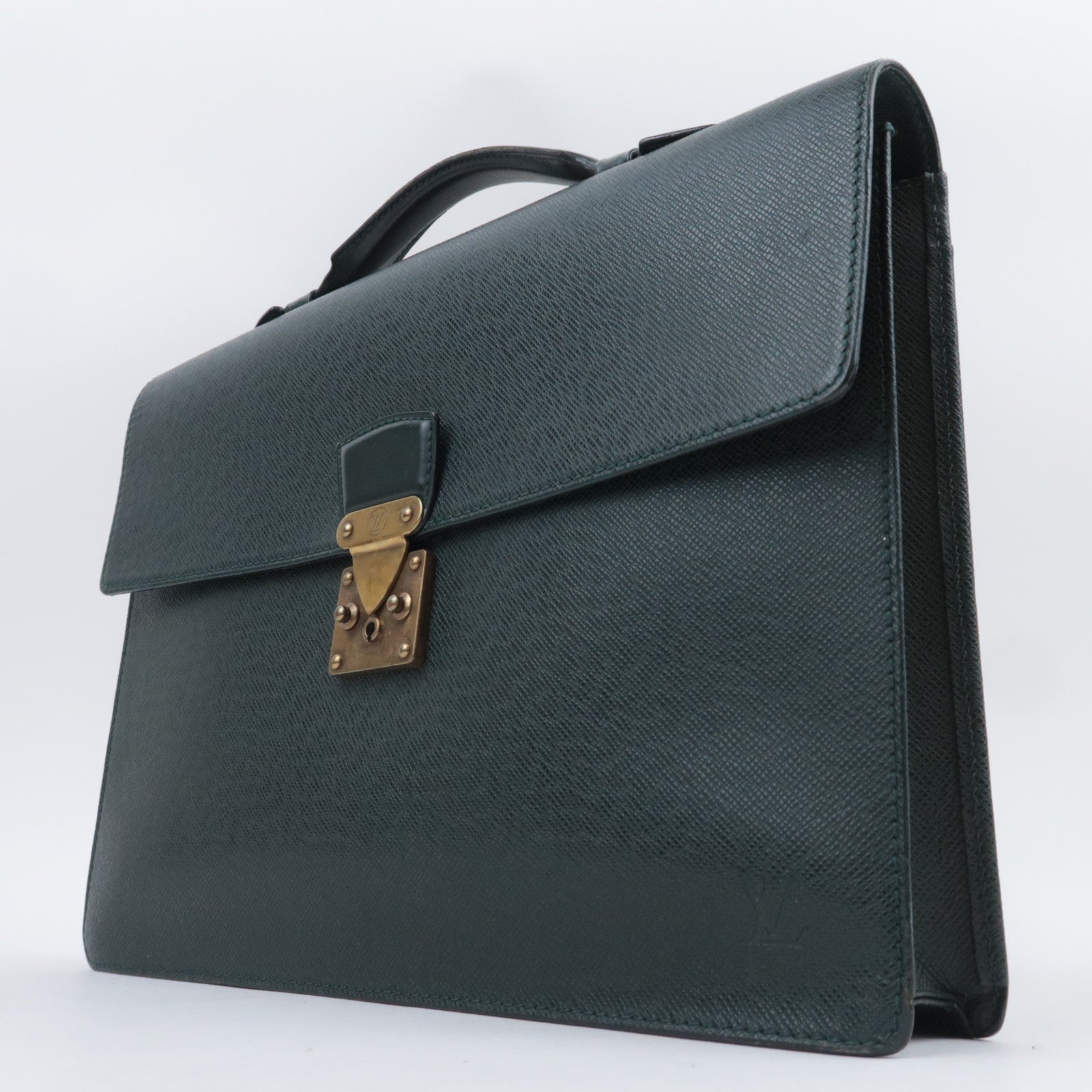 Louis Vuitton Taiga Serviette Clad Briefcase Epicea M30074