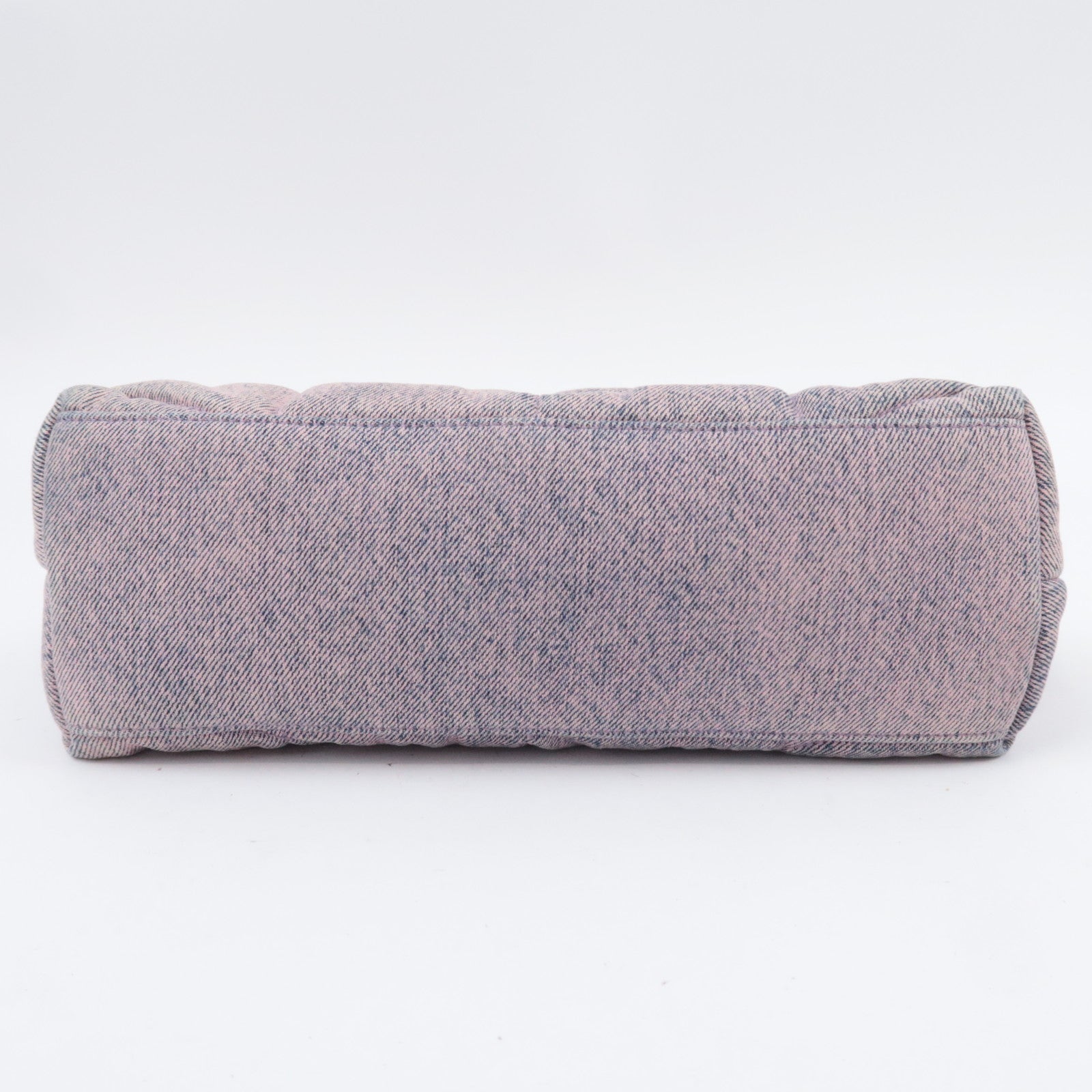 SAINT LAURENT Loulou Puffer Small Denim Chain Shoulder Bag 577476