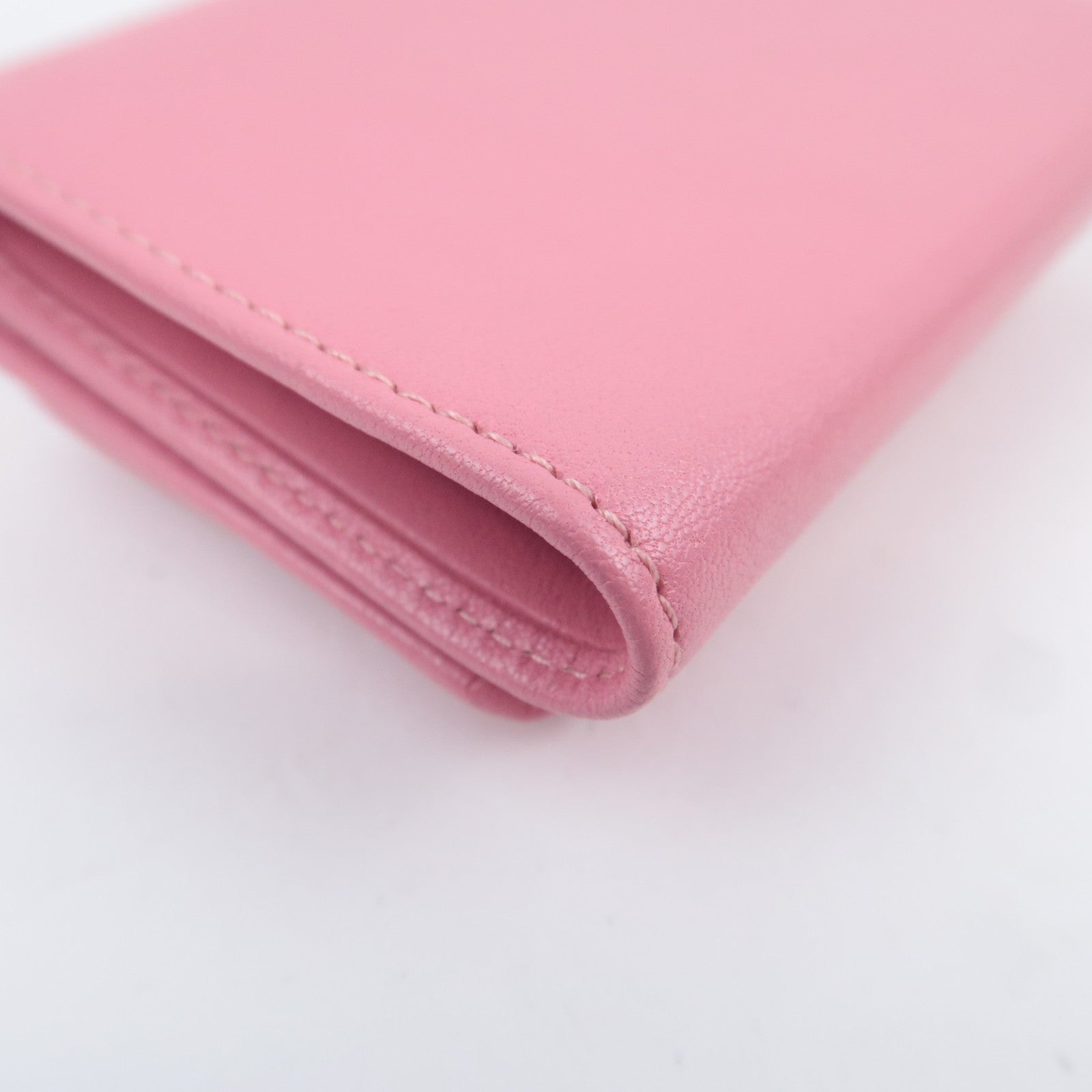 JIMMY CHOO Star Studs Leather Wallet Pink