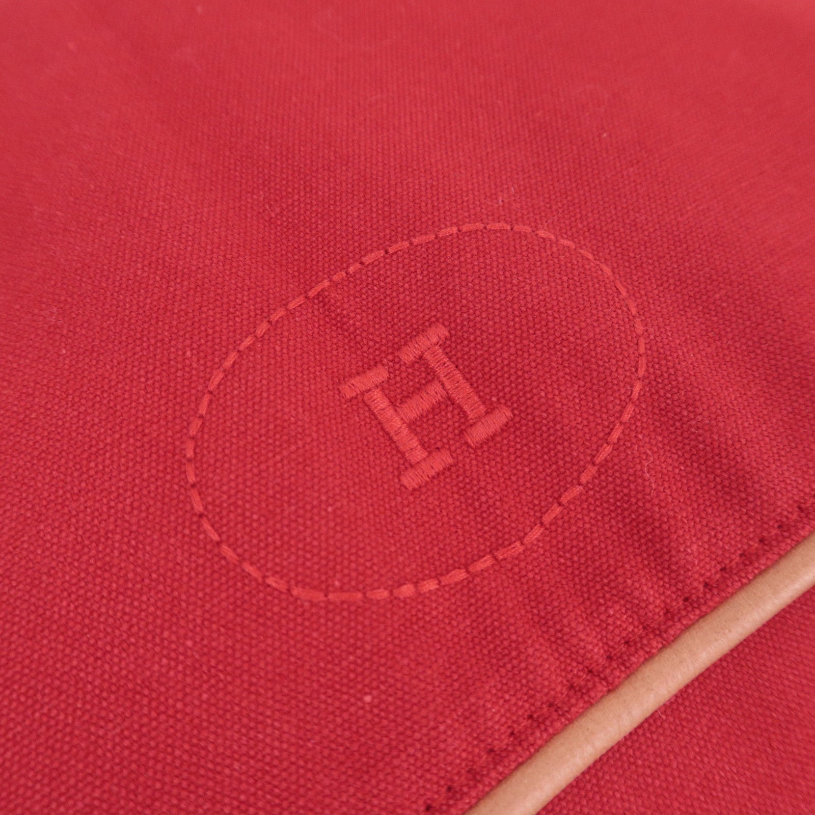 HERMES Bolide Dress Shirt Storage Pouch Tapis De Selle Red