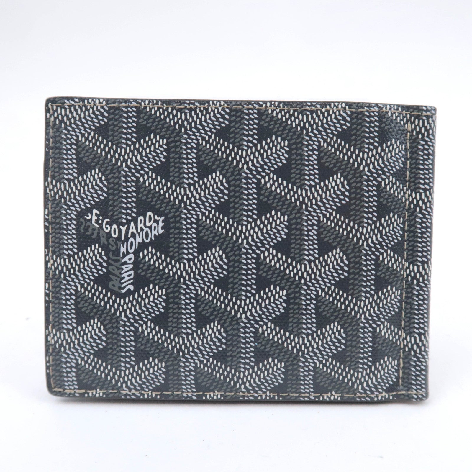GOYARD Herringbone Saint-Thomas Money Clip Bill Wallet PVC Gray