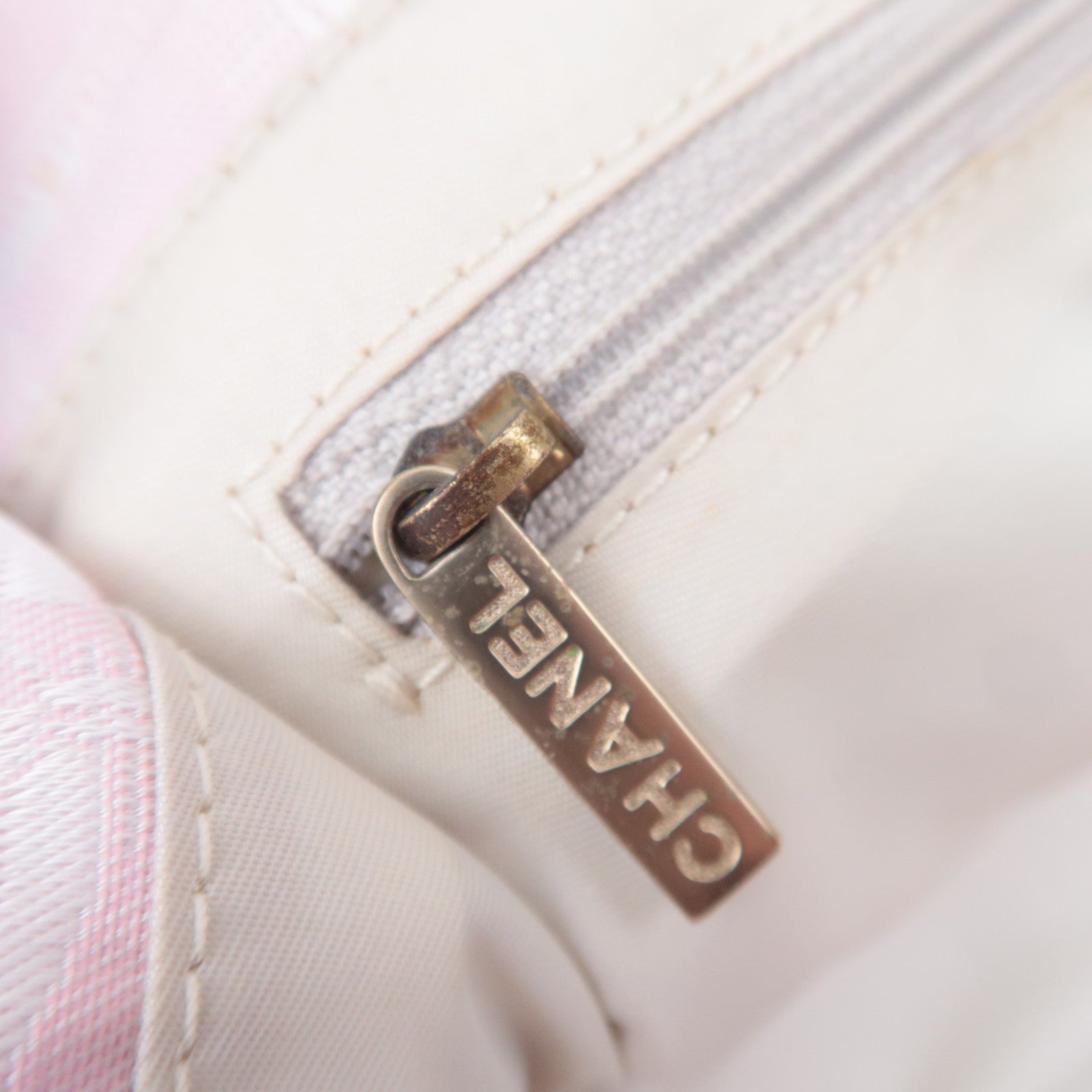 CHANEL Travel Line MM Nylon Jacquard Tote Bag Pink A15991