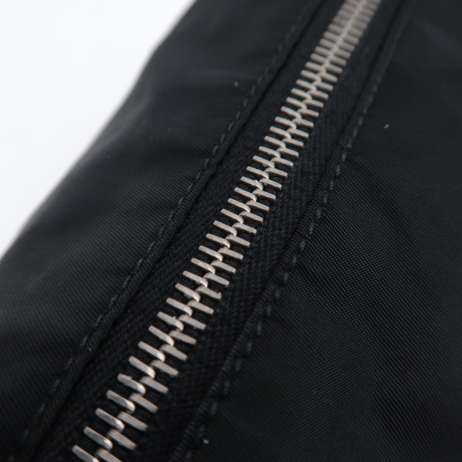 PRADA Logo Nylon Shoulder Bag Black BR1577