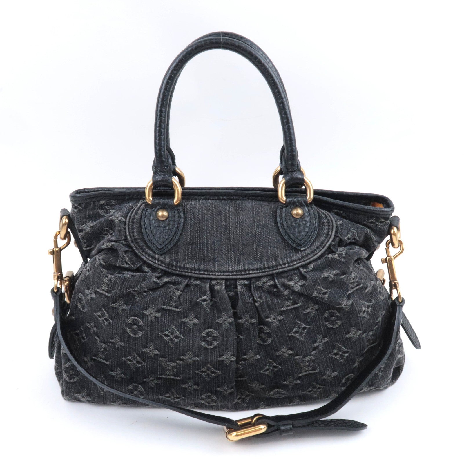 Louis Vuitton Monogram Denim Neo Cabby MM Noir M95351