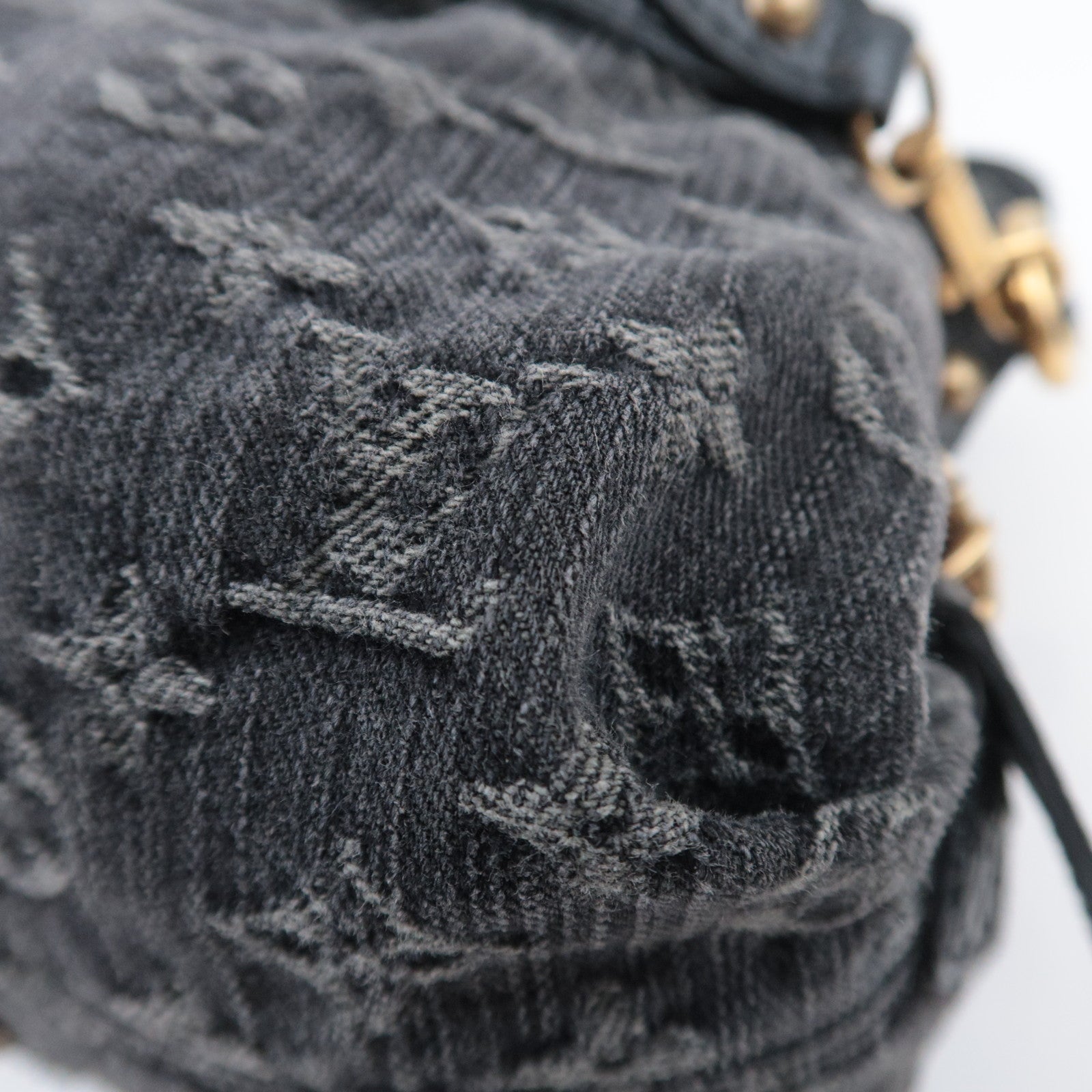Louis Vuitton Monogram Denim Neo Cabby MM Noir M95351