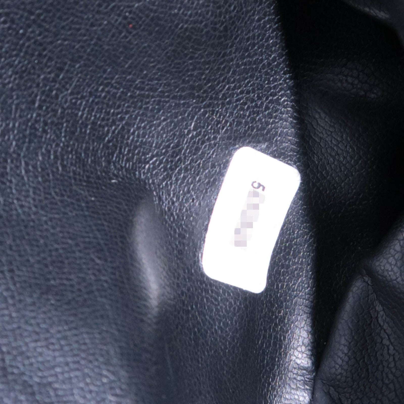 CHANEL Vintage Caviarskin Drawstring Shoulder Bag Black
