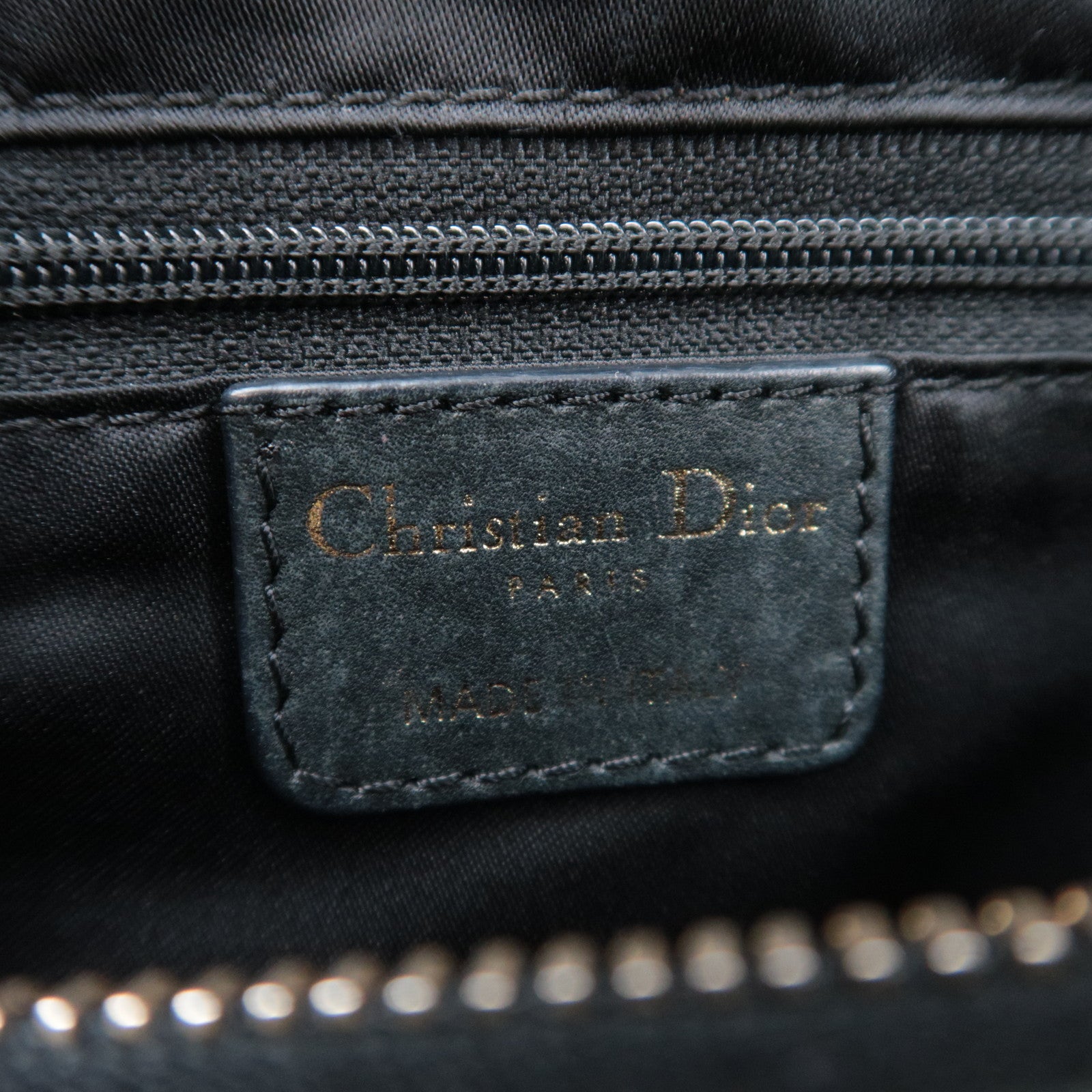 Christian Dior Gypsy Ruffle Perforated Leather Hobo Bag