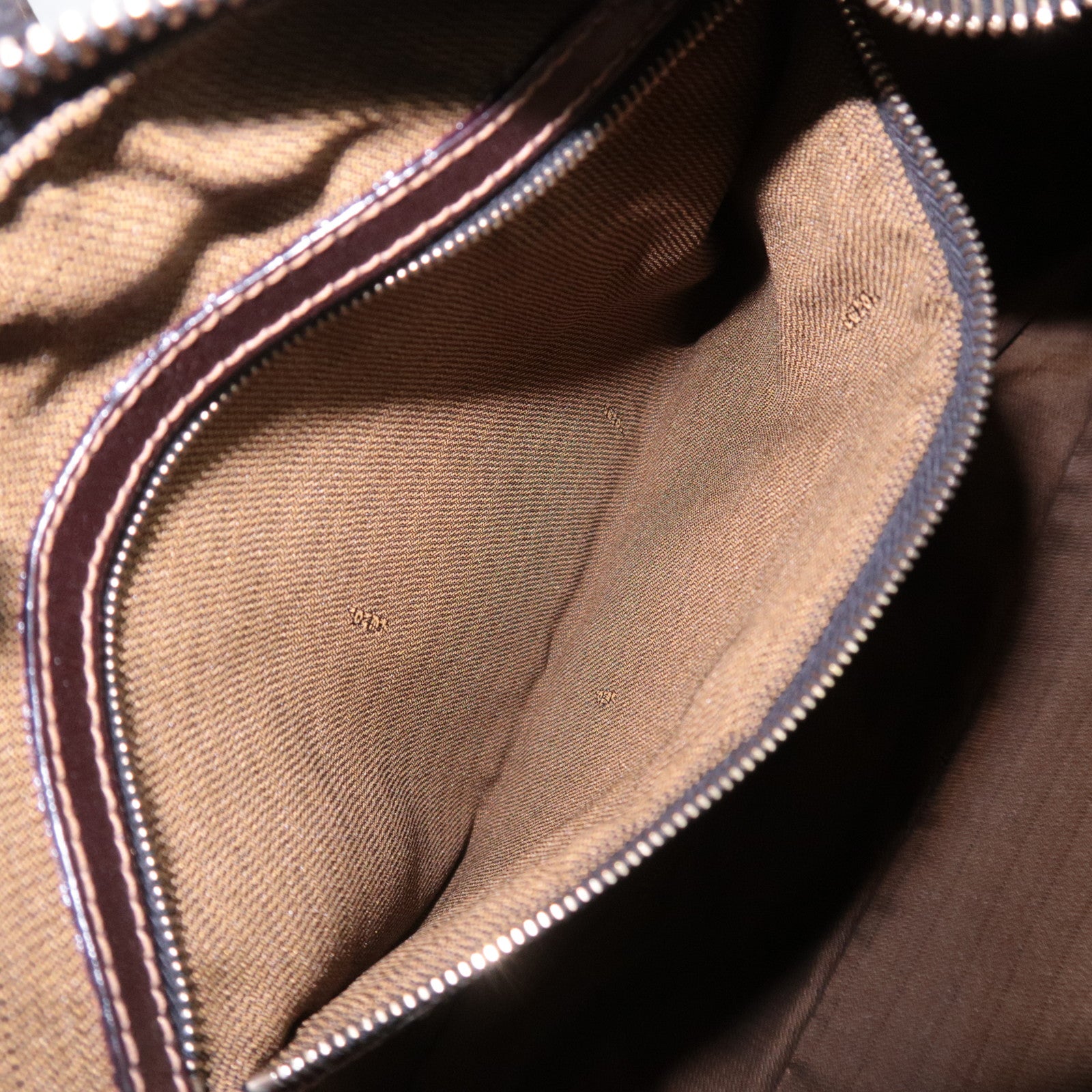 FENDI Zucca Canvas Shoulder Bag Brown 26433