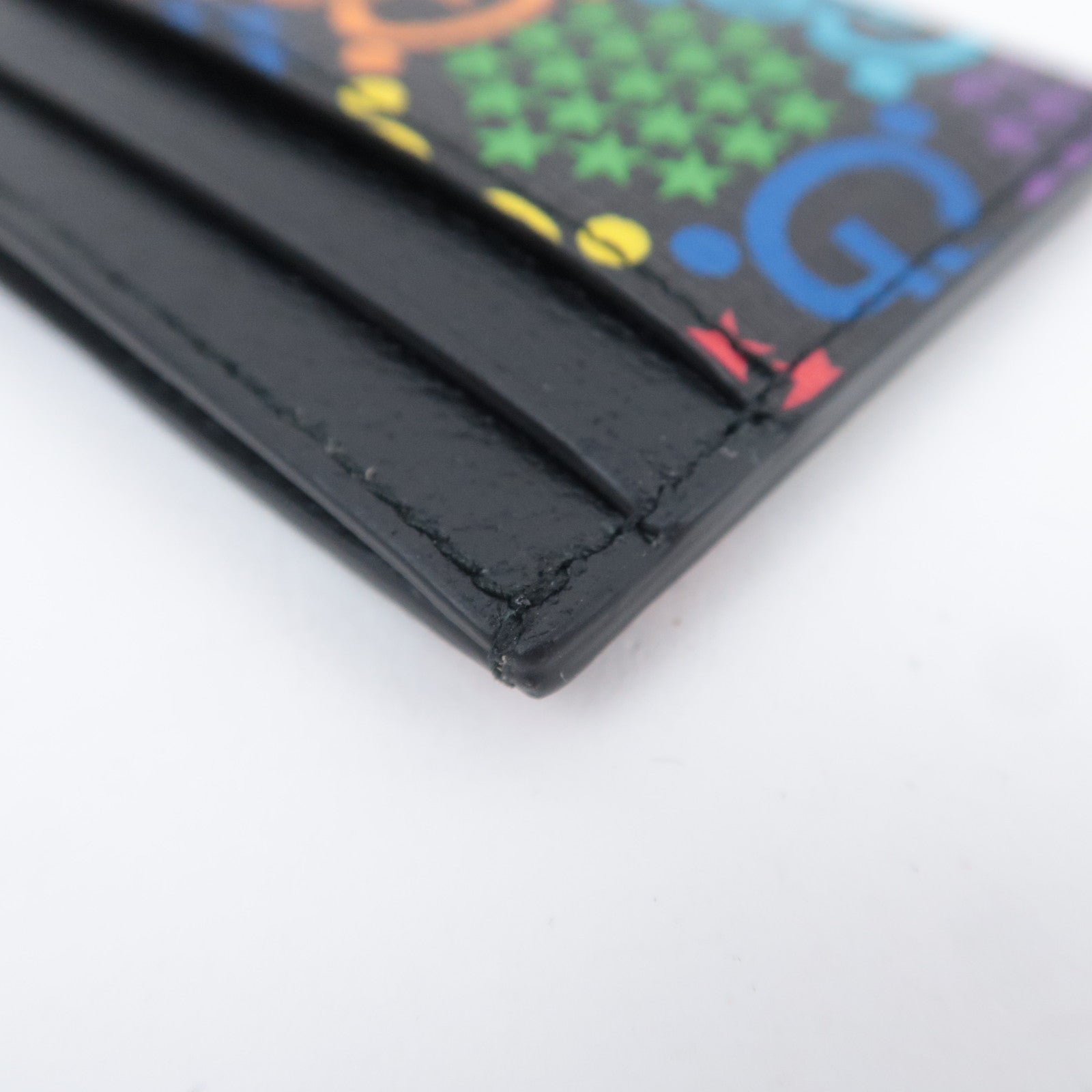 GUCCI GG Psychedelic Star Card Case Rainbow Color 601098
