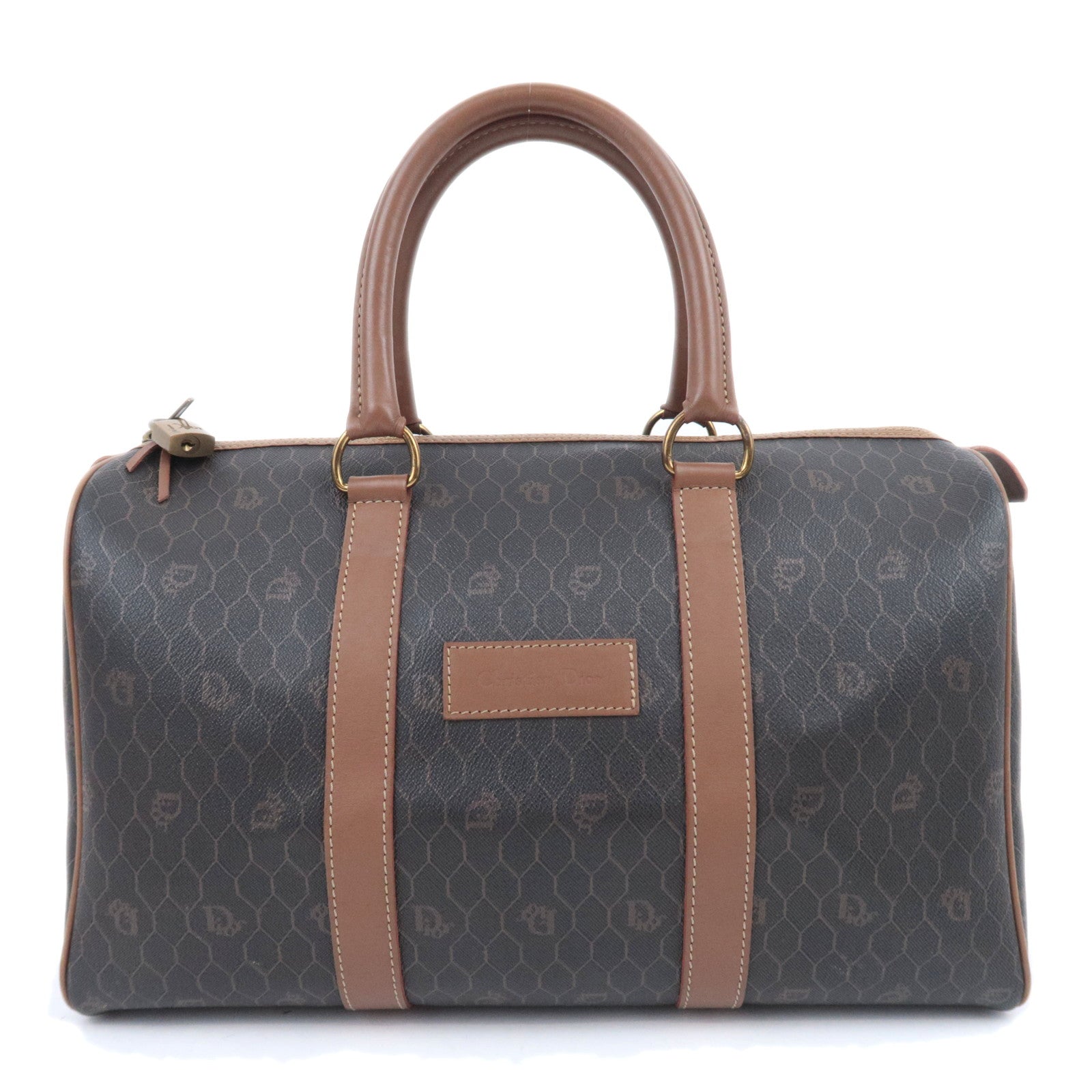Christian Dior Honeycomb Boston Bag Black92044