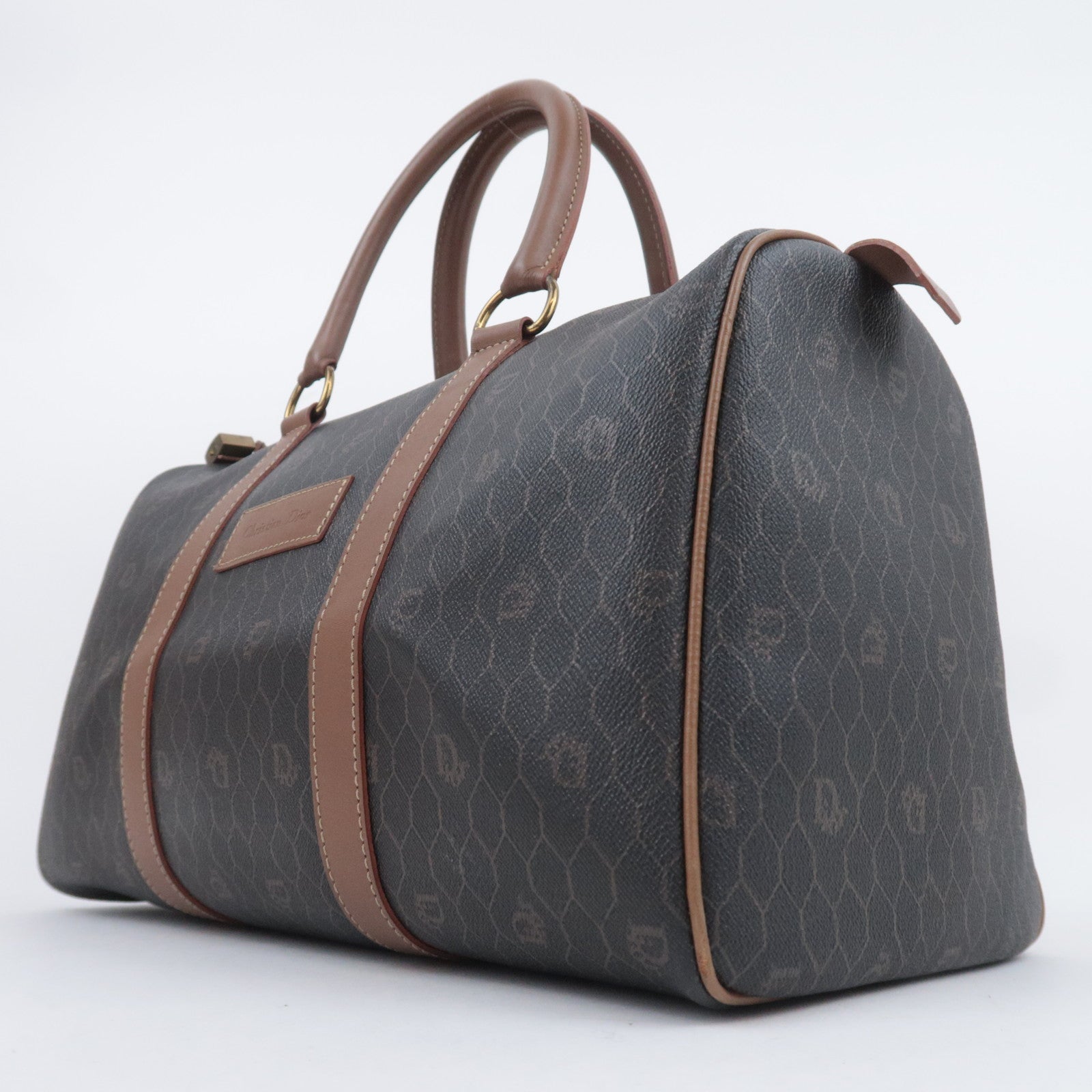 Christian Dior Honeycomb Boston Bag Black