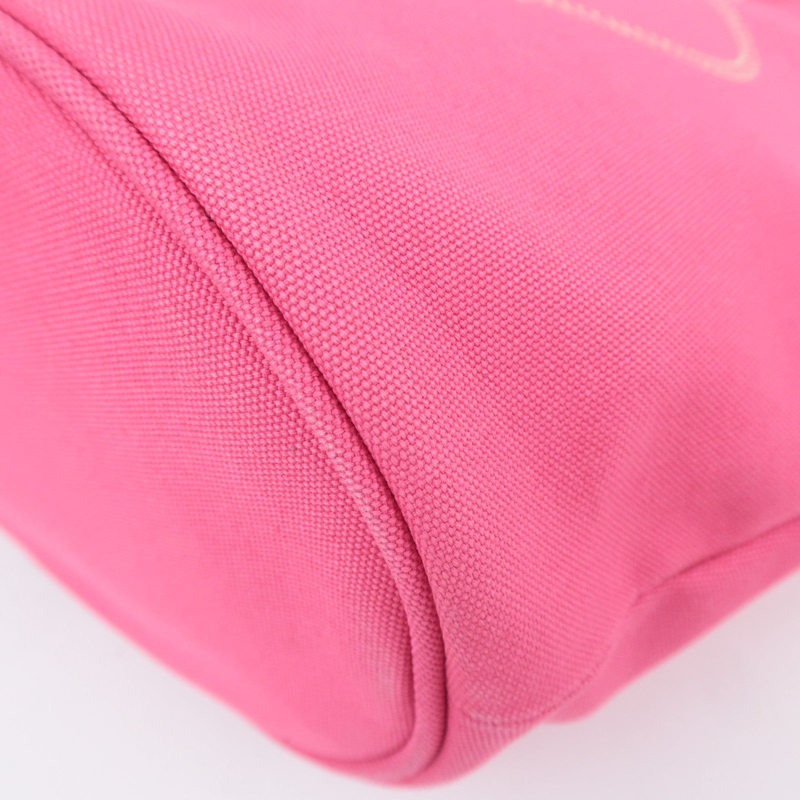 PRADA Canapa 2Way Canvas Tote Bag Pink 1BG186