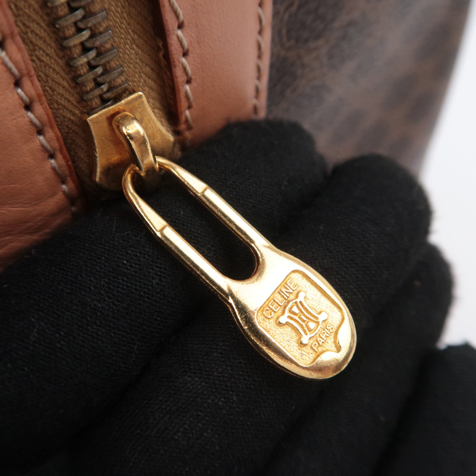 CELINE Macadam Boston Bag Large Brown
