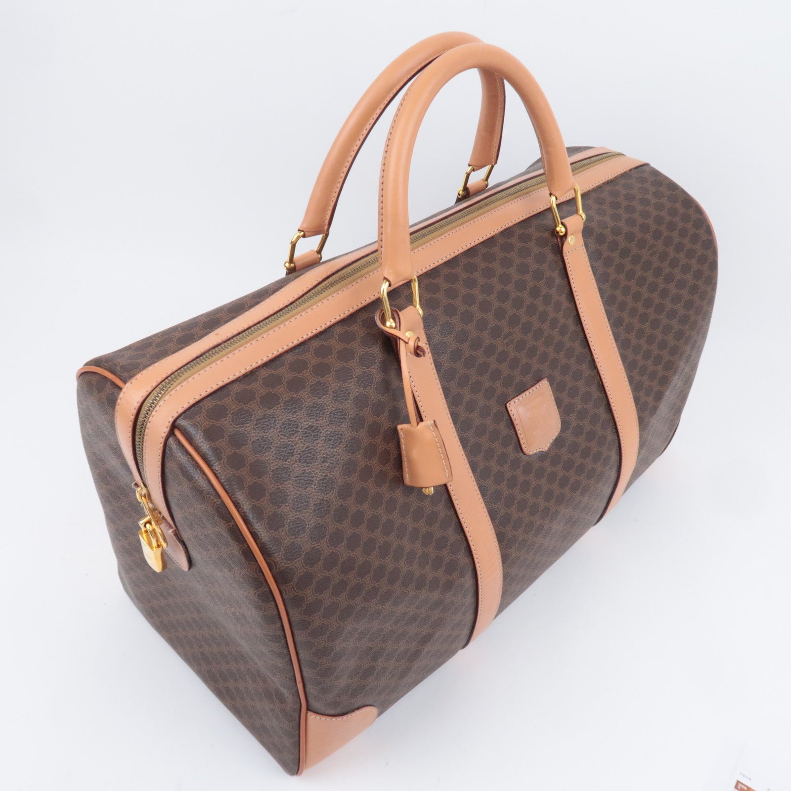 CELINE Macadam Boston Bag Large Brown