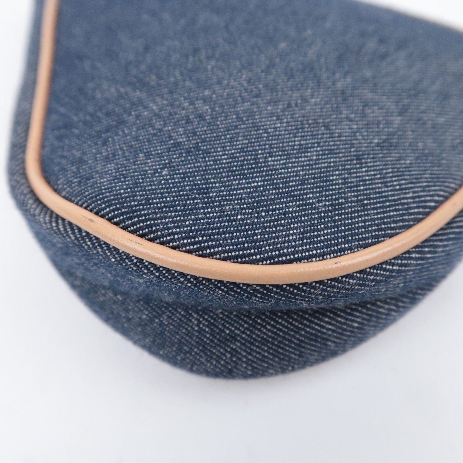 Christian Dior Denim Saddle Bag Navy