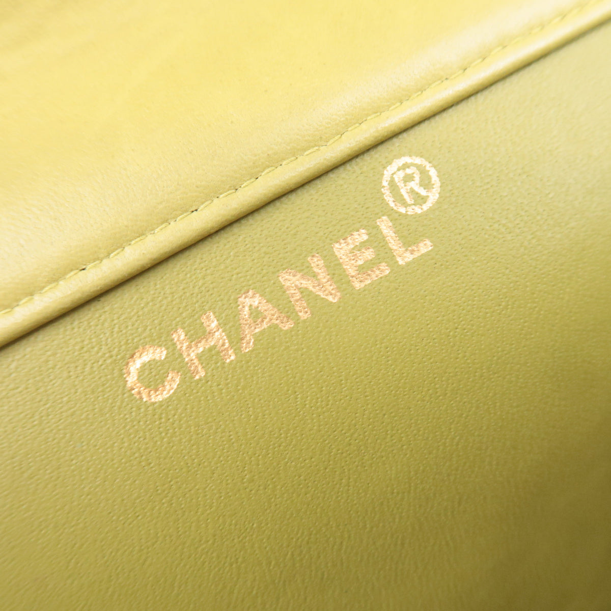 CHANEL Classic Double Flap Bag Lambskin Lime Green
