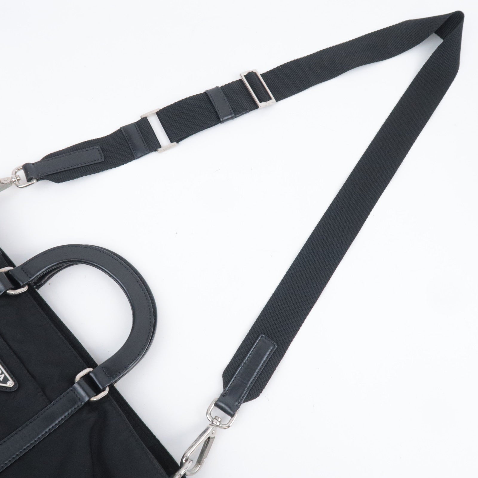 PRADA 2Way Nylon Handbag Black