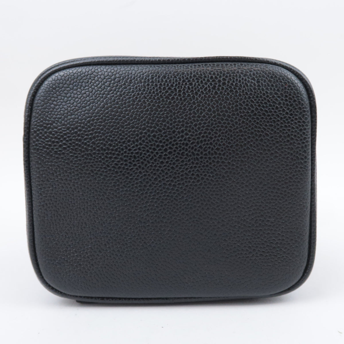 CHANEL Coco Mark Caviar skin Vanity Bag Black A01998