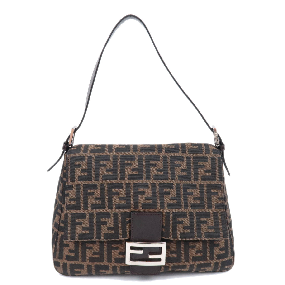 FENDI Zucca Mamma Baguette Bag Canvas Brown 2632592094