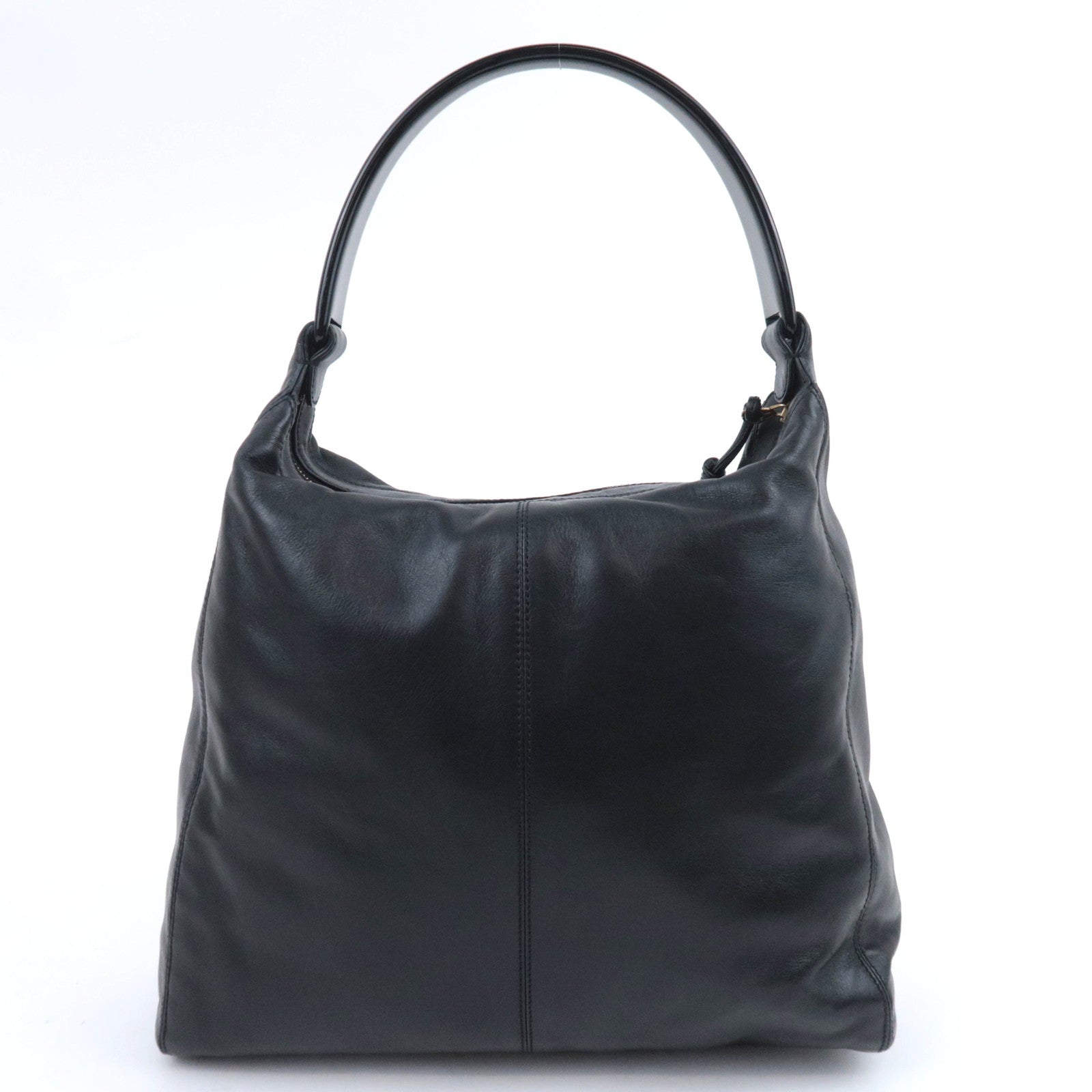 CHANEL Coco Mark Hobo Lambskin Shoulder Bag Black