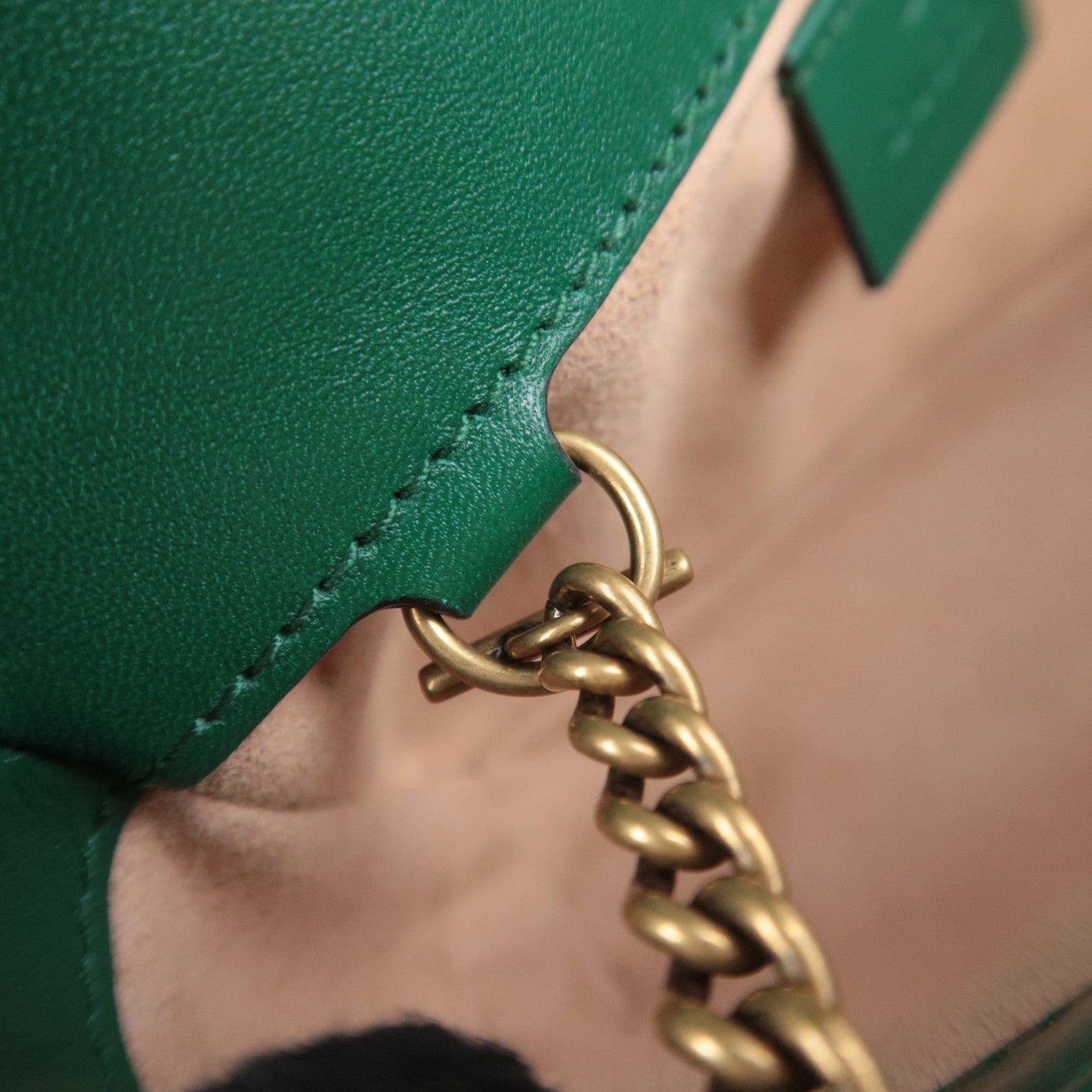 GUCCI GG Marmont Leather Chain Shoulder Bag 476433